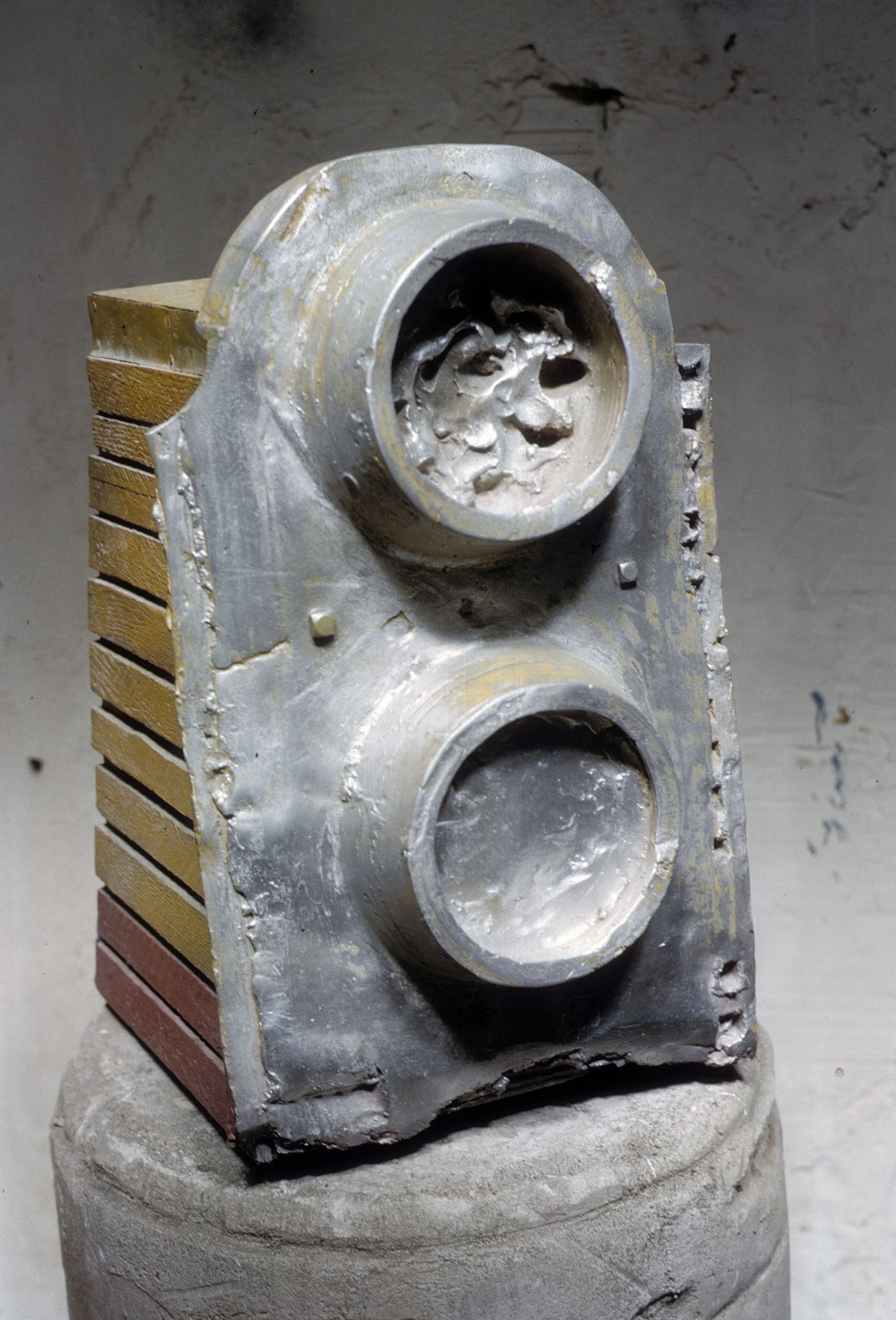 Untitled, 1961, wood, lead, ceramic
