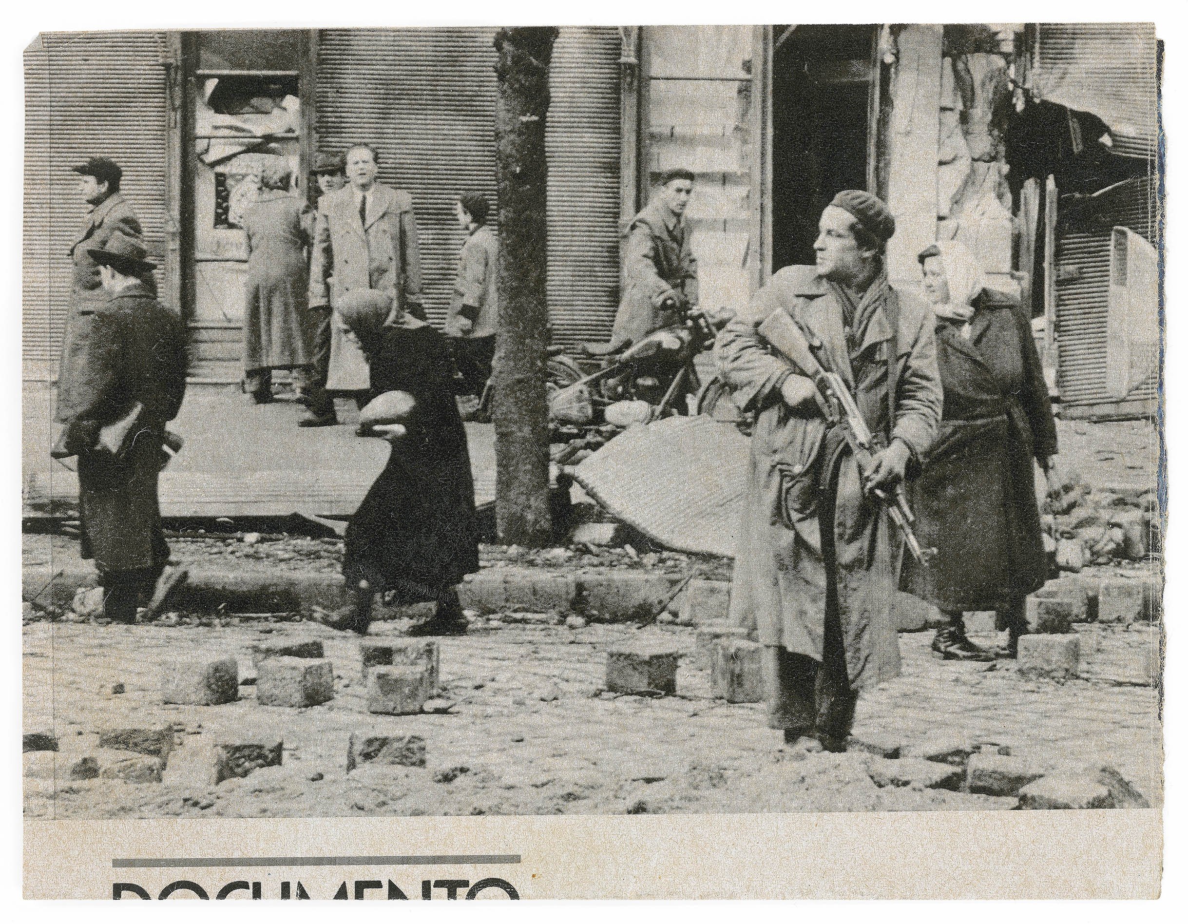 newspaper clipping used for Budapest drawing