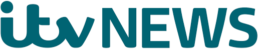 Itv News logo in teal and white text.