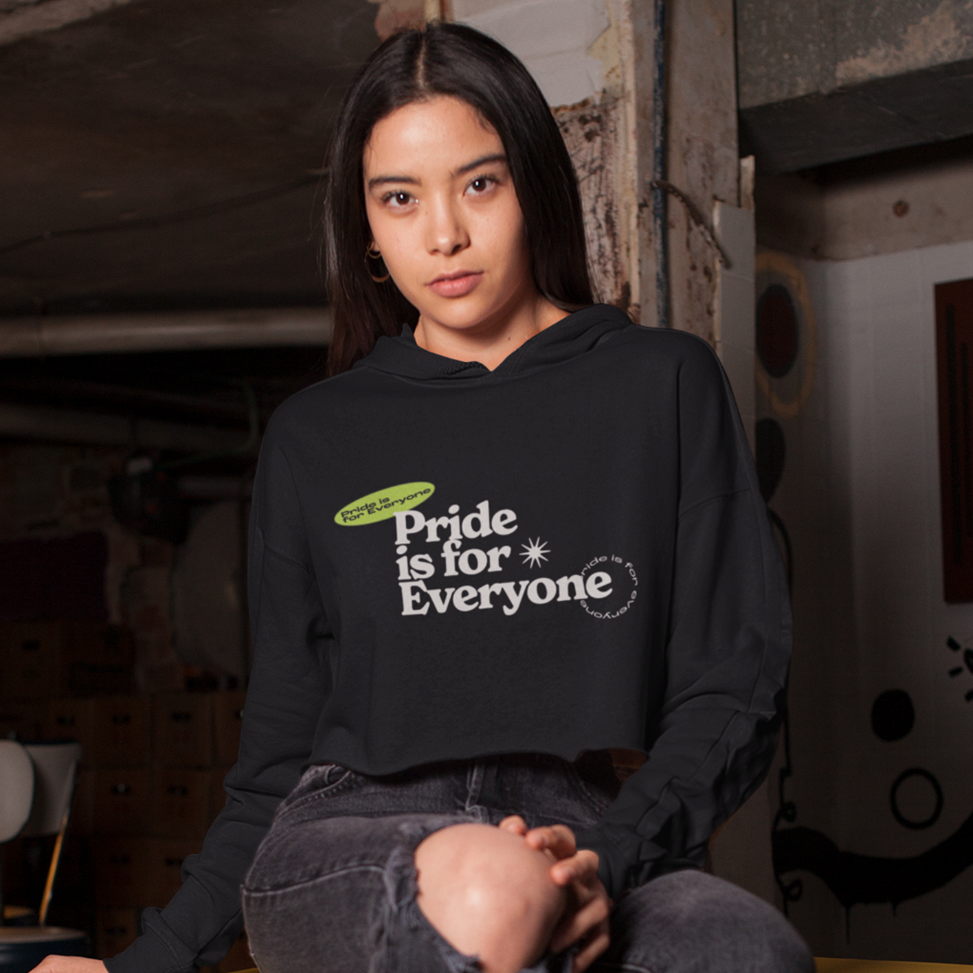 Merchandise format for "Pride is for Everyone" design as a part of '22 Pride collection