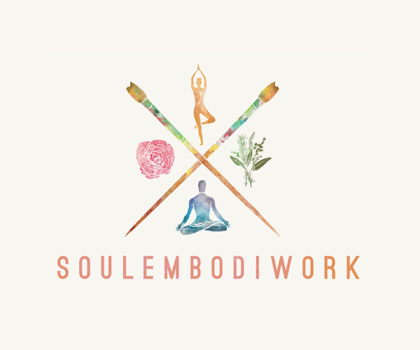 Logo for Soulembodiwork, a holistic chiropractic practice based in San Diego, California that specializes in reiki and health workshops. 