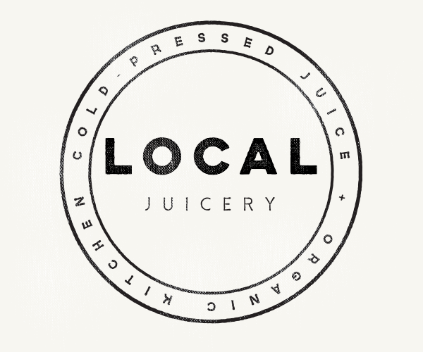 Logo for Local Juicery, a cold-pressed juice and wellness café based in Sedona, Arizona.