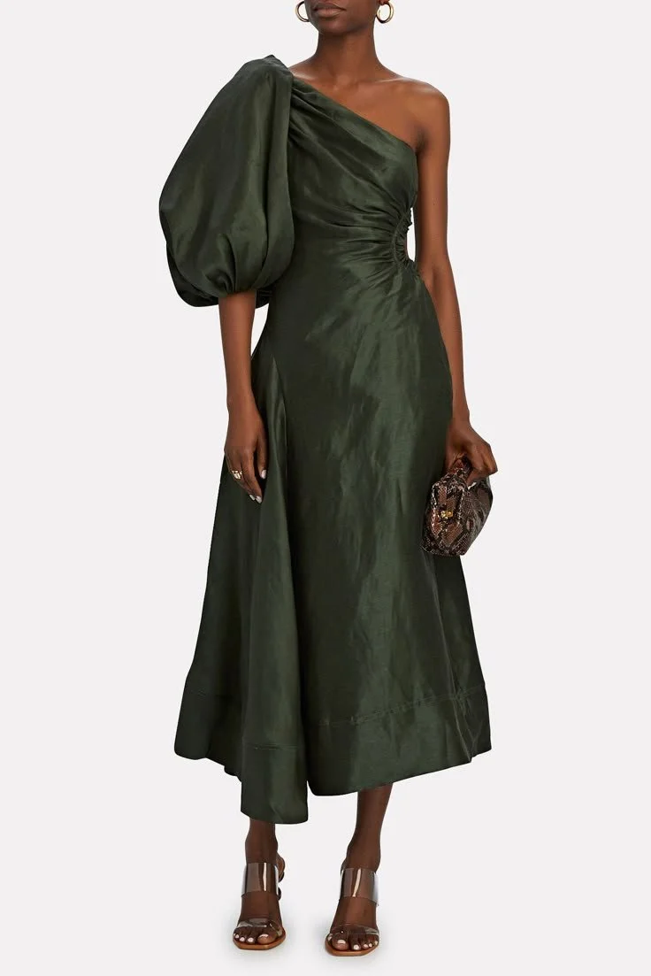 30 One-Shoulder Wedding Guest Dresses_ AJE Concept Midi.jpeg