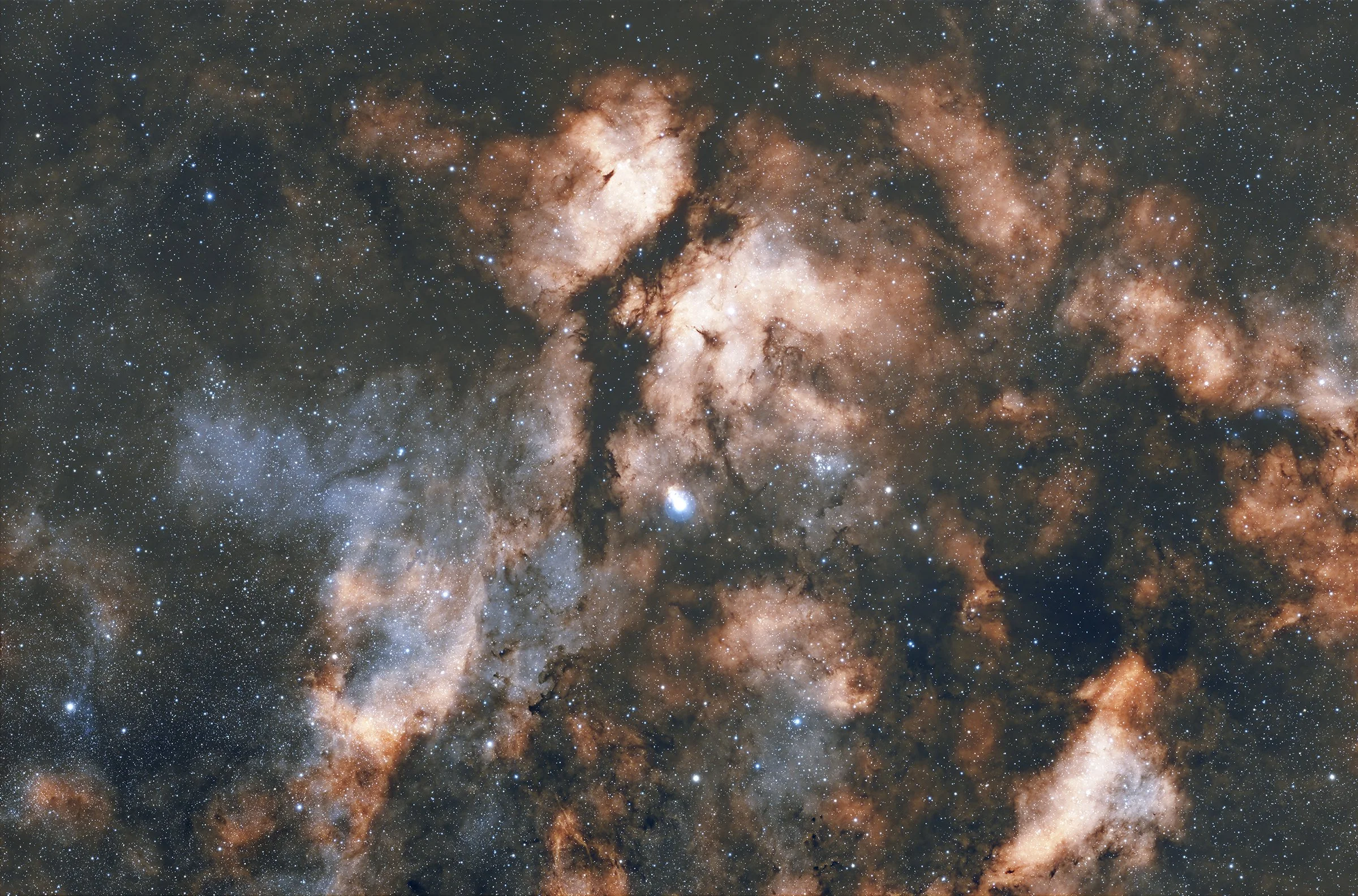 IC1318 Sadr Nebula Ha OIII (HOH)