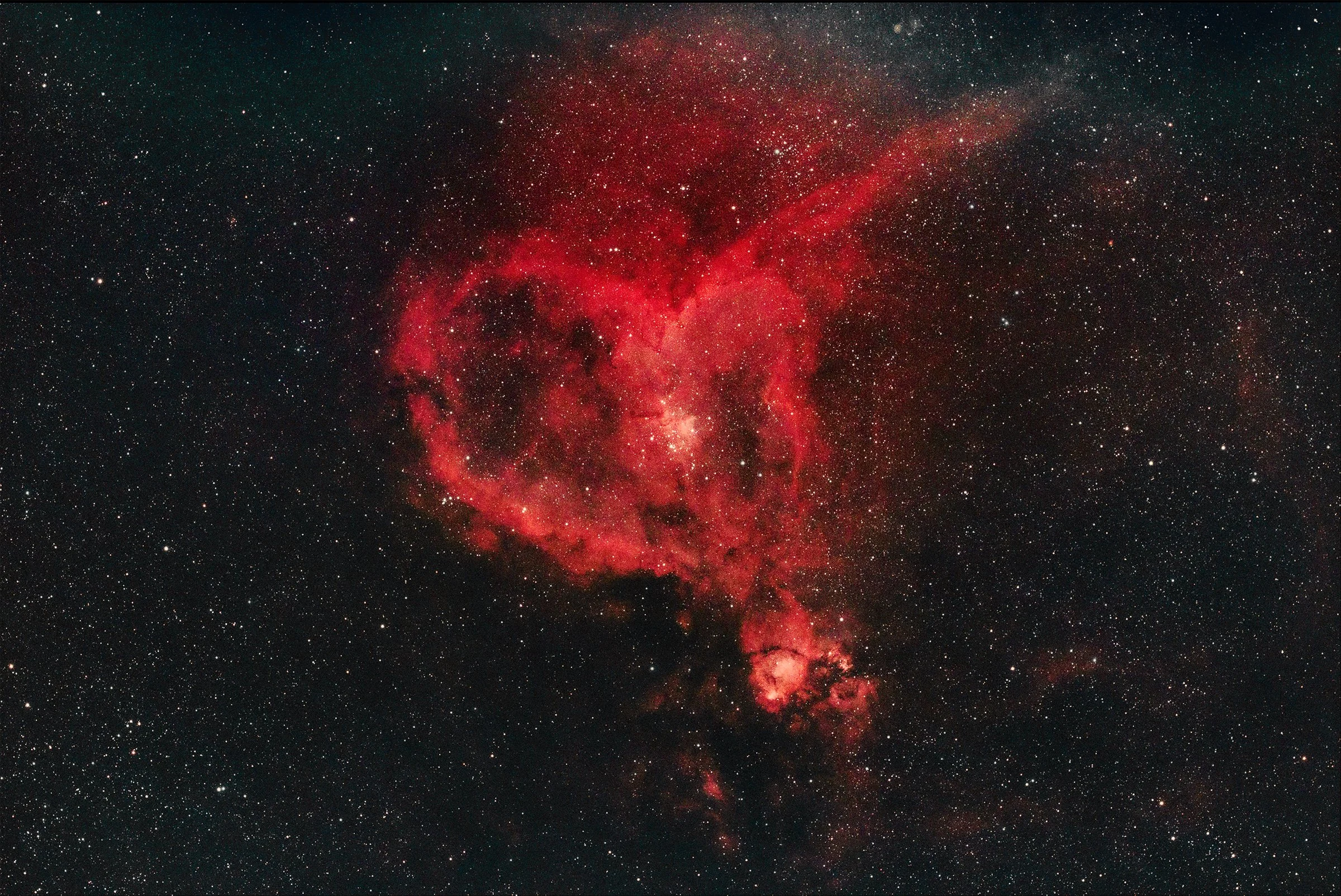 IC1805 Heart Nebula Ha OIII