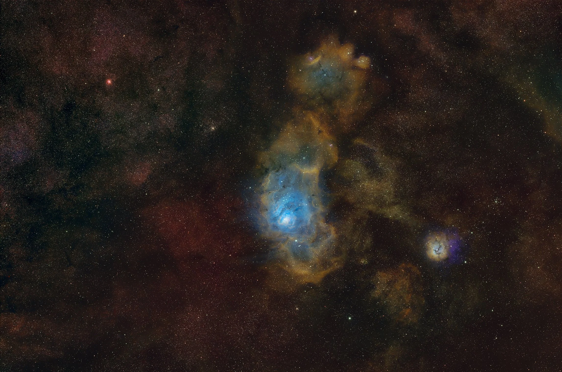 M8 M20 20260615 Lagoon/Trifid Nebulae SHO