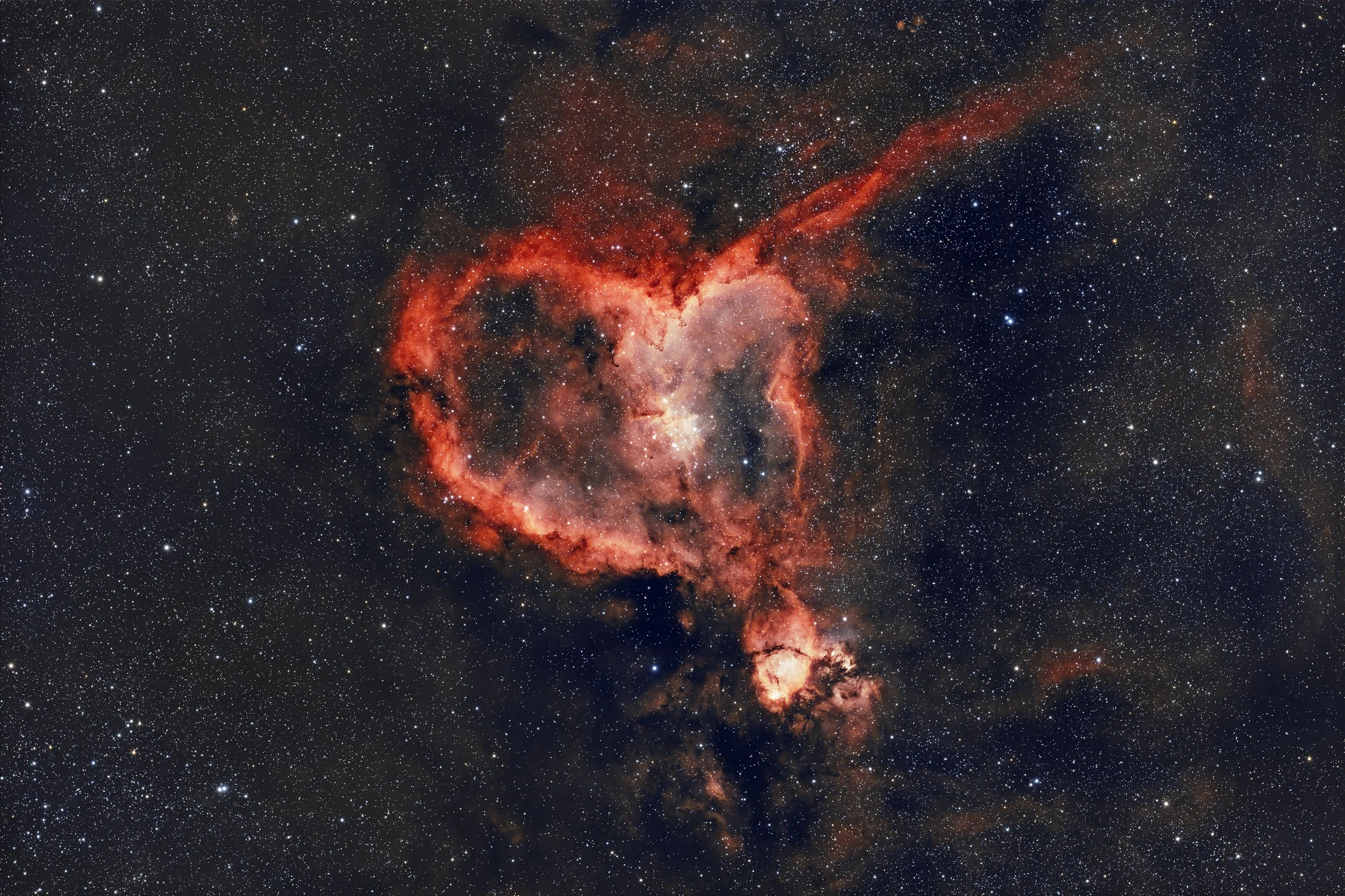 IC1805 Heart Nebula Ha OIII
