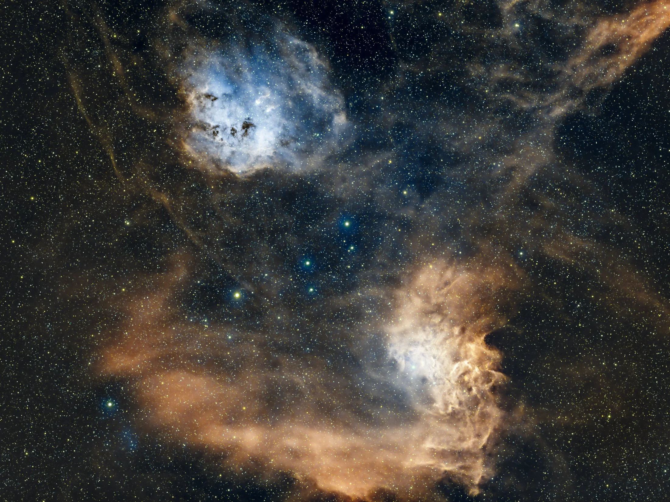 NGC1893 Flaming Star Neb Ha OIII (HOH)