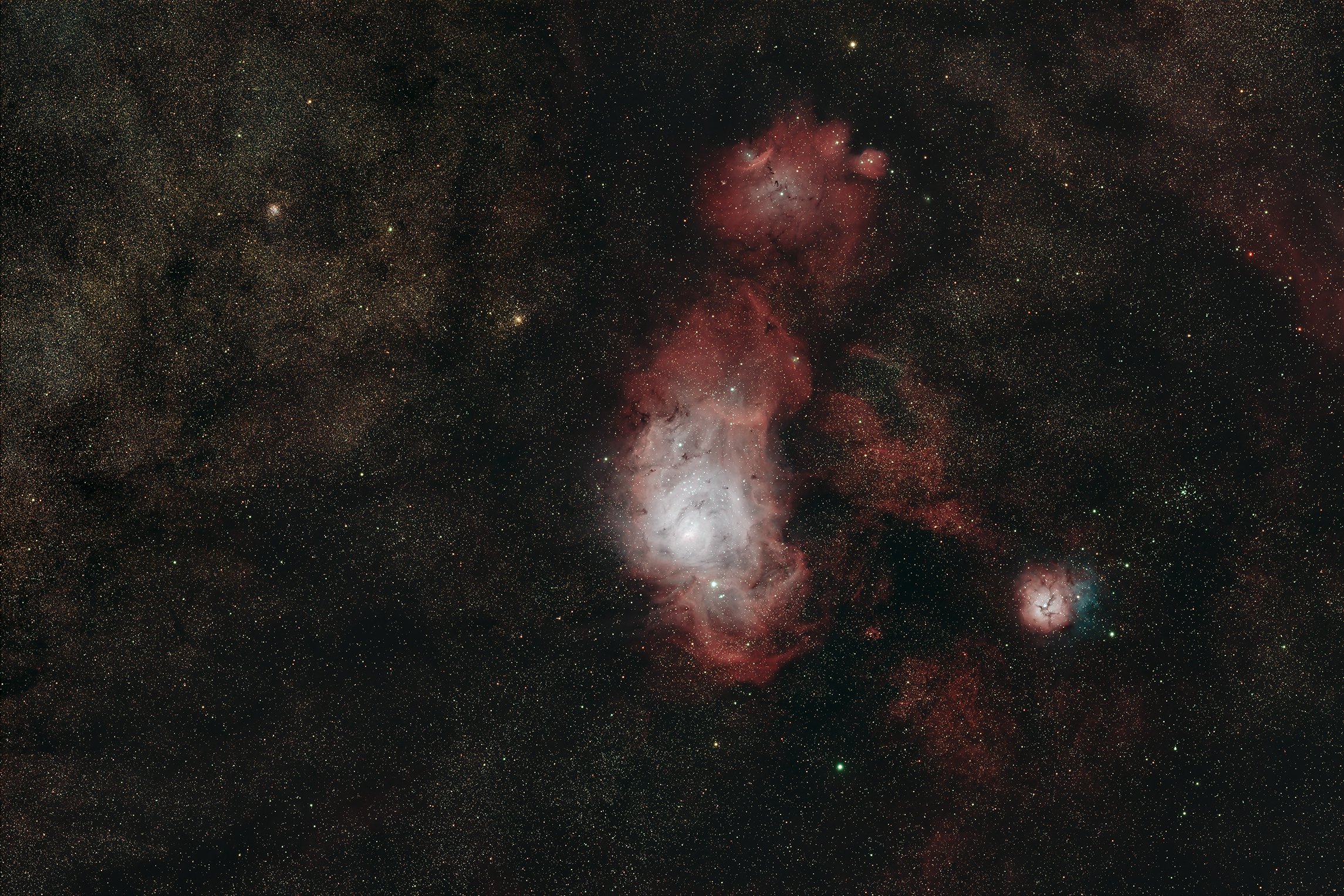 M8 M20 20260615 Lagoon/Trifid Nebulae HOO