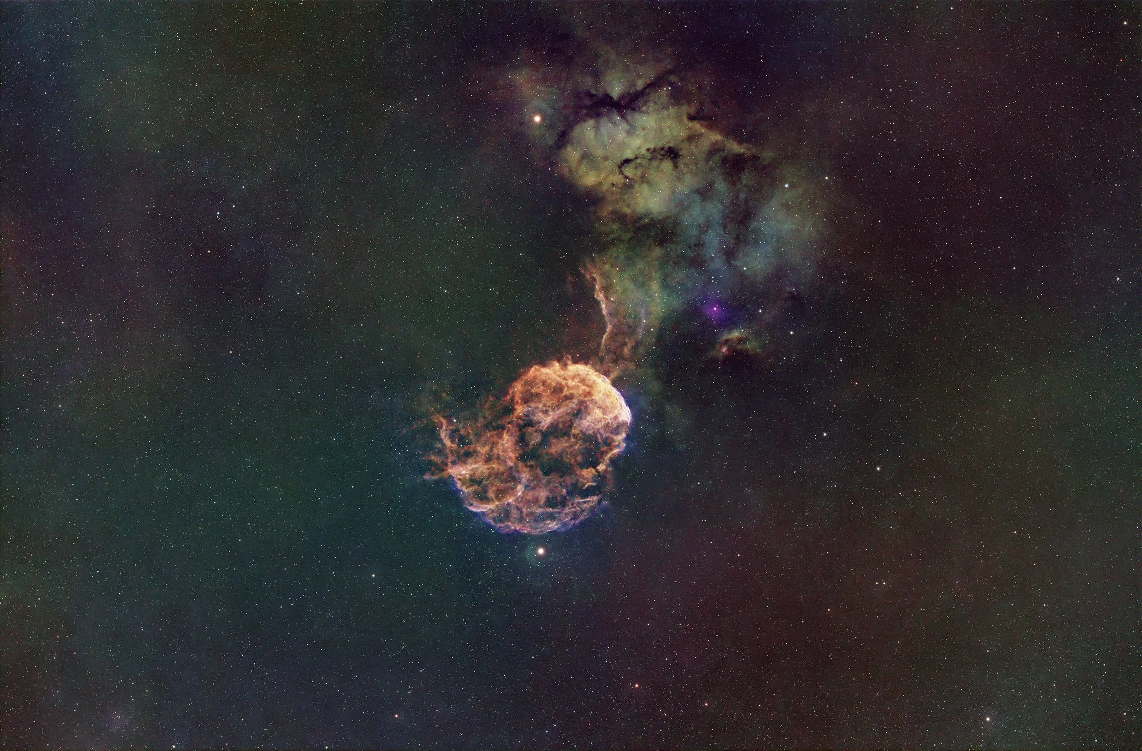 IC443 Jellyfish Nebula SHO