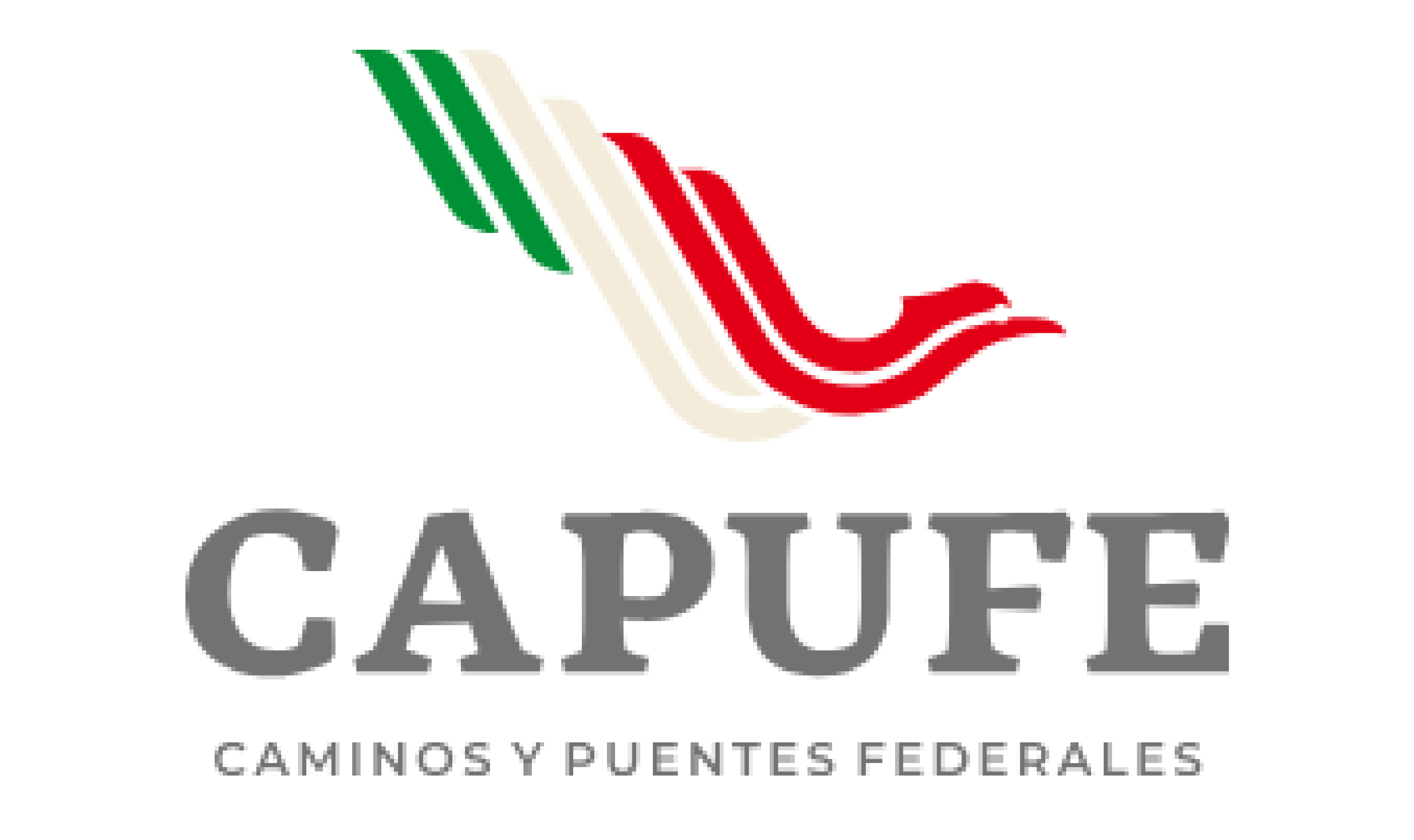 Imagen de un cartel con gráficos y texto que dice 'CAPE' y 'CAMINOS Y PUENTES FEDERALES'.