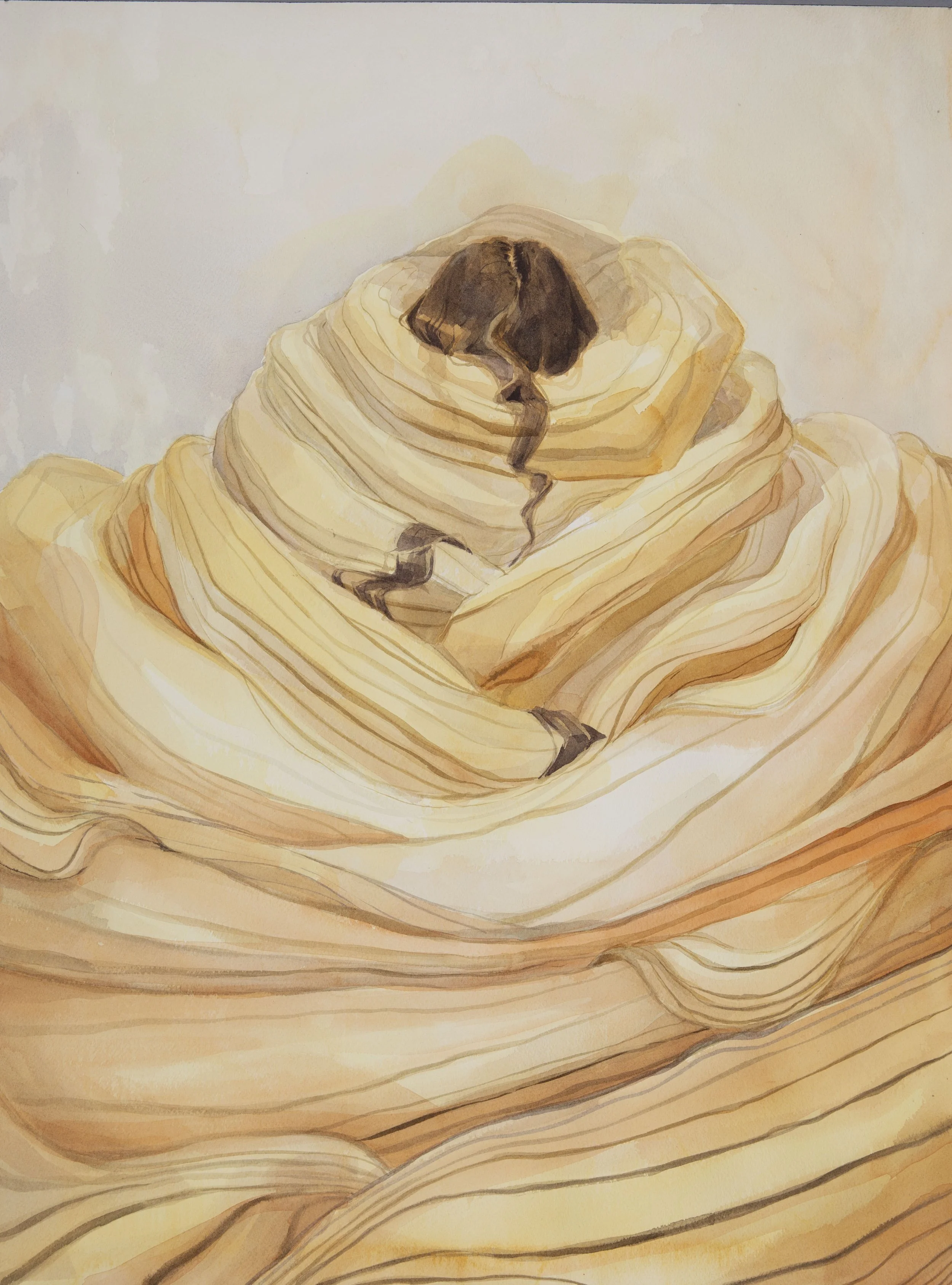 'People Pleaser 2'

watercolor on paper, 24"x18", 2019