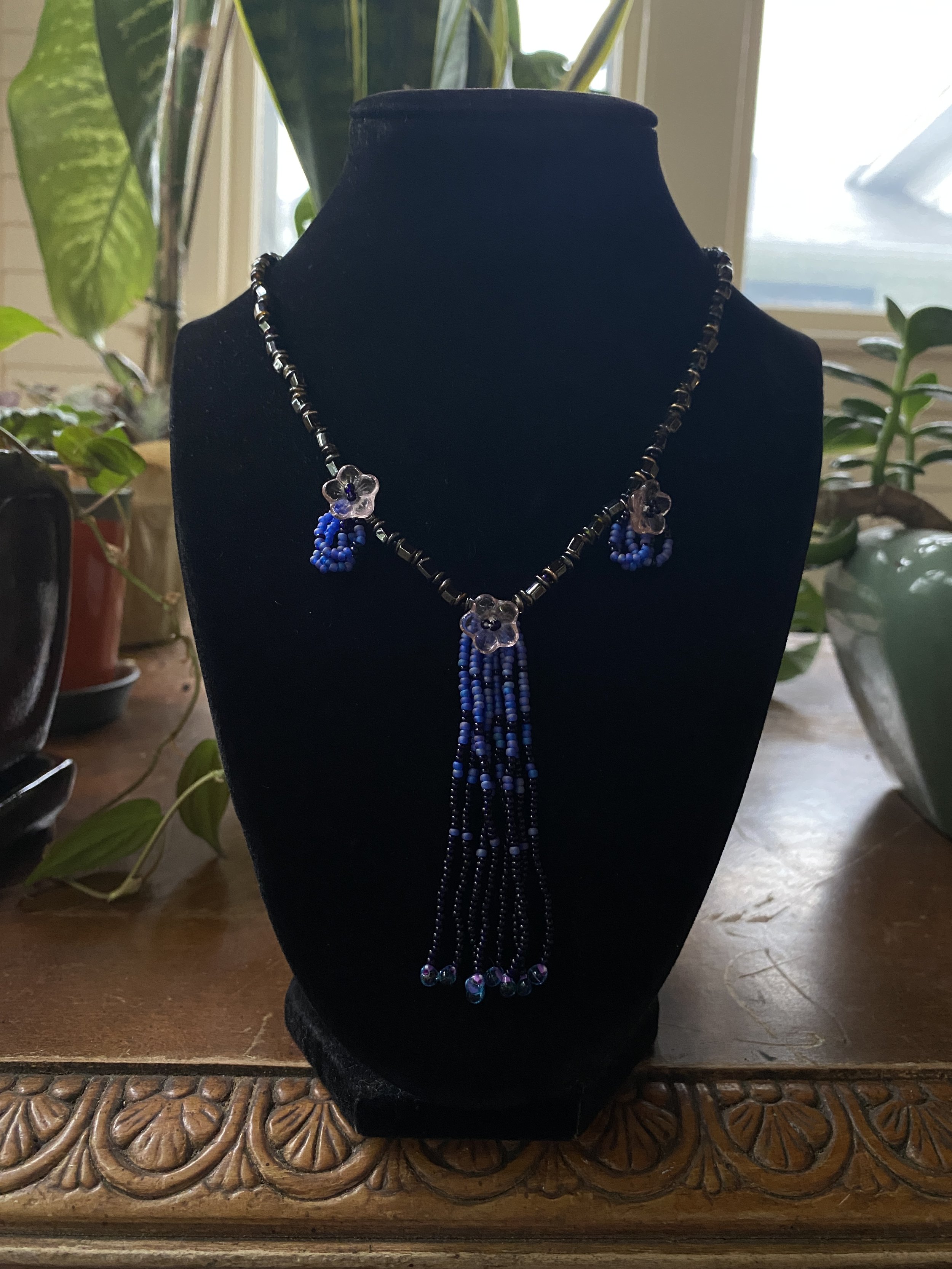 Blue Drop Necklace