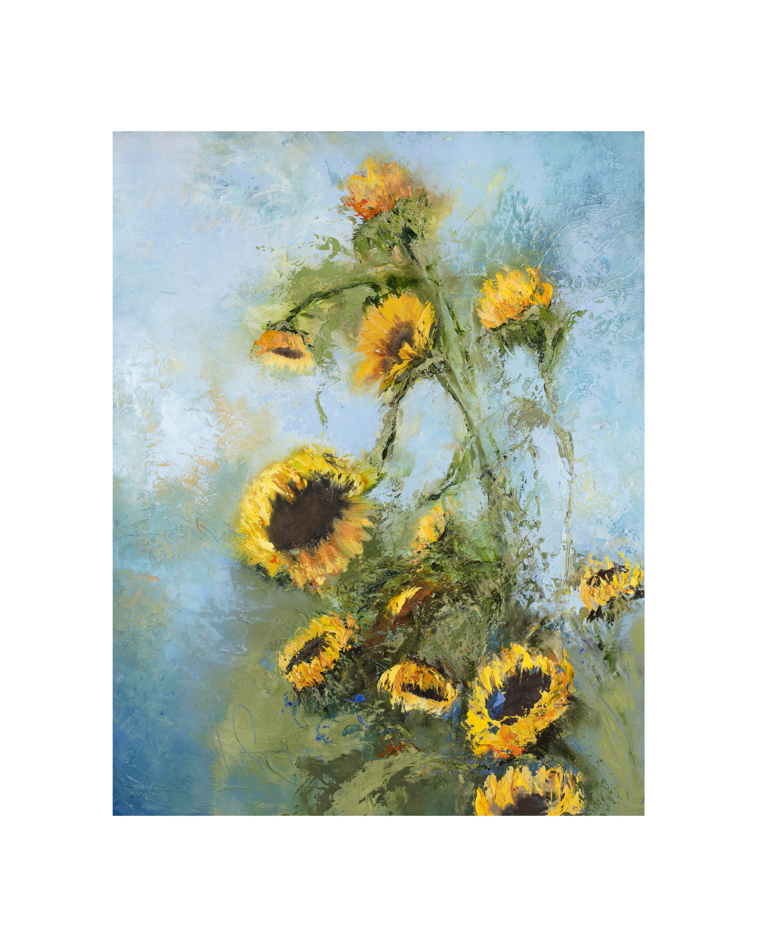 Sunflowers in the Garden