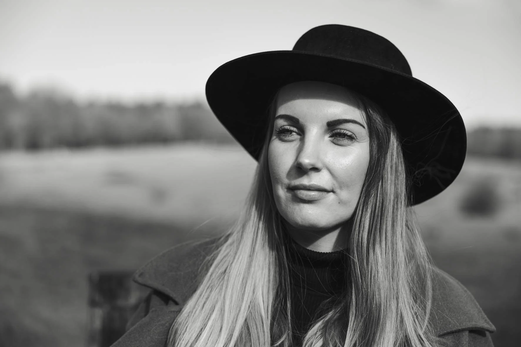 Black white portrait