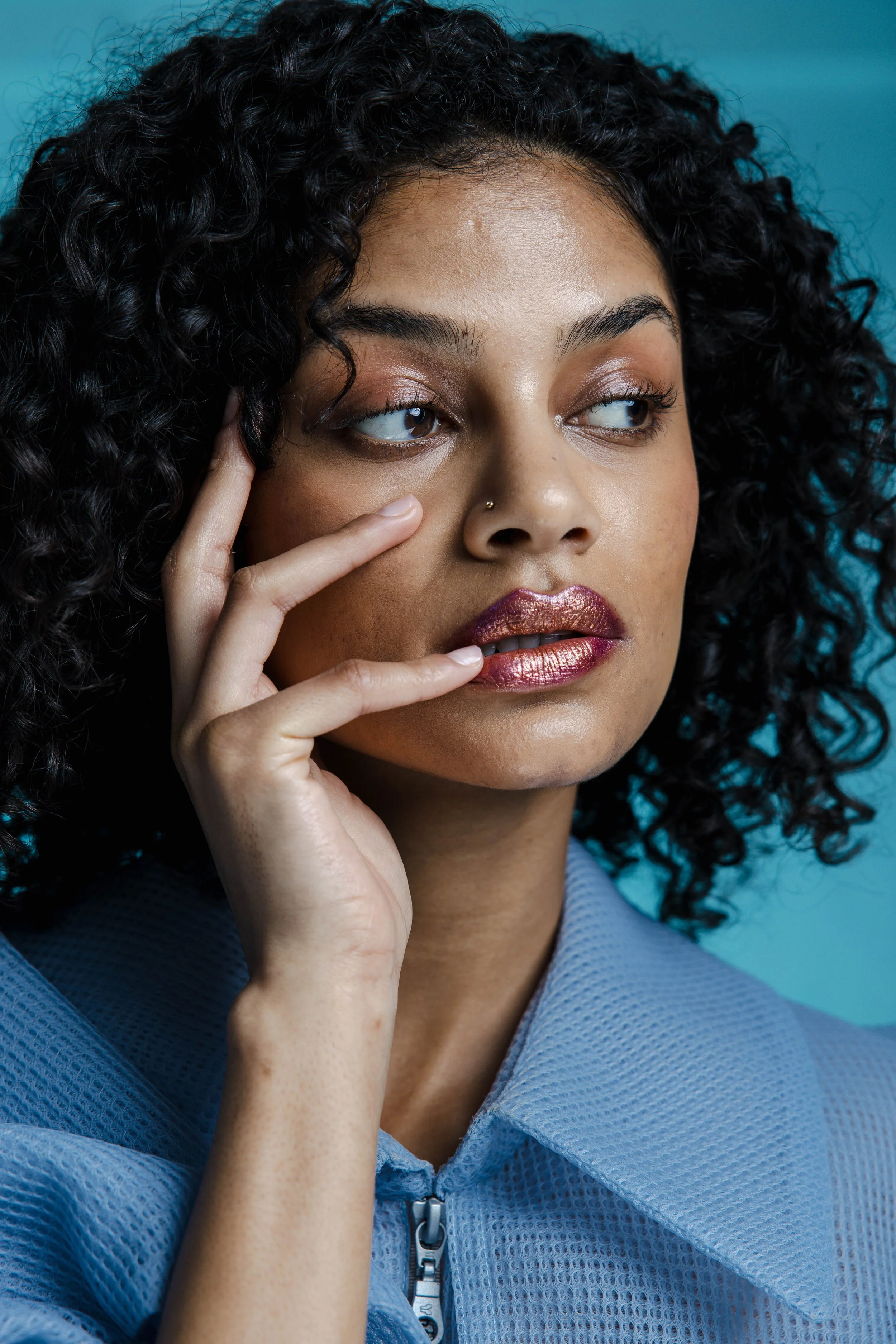 Colorful studio shoot model