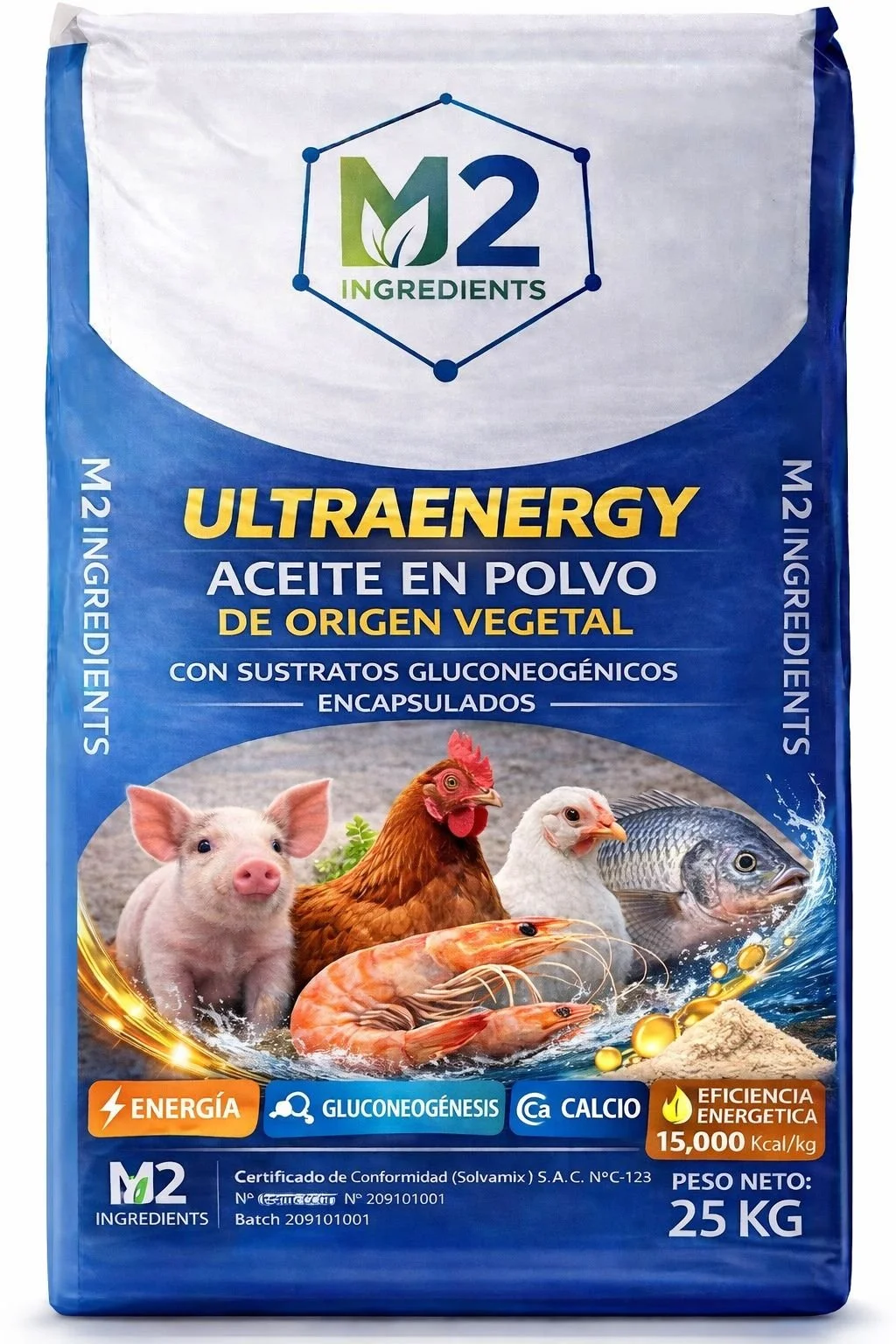 Ultraenergy- Aceite en polvo con sustrato gluconeogénicos