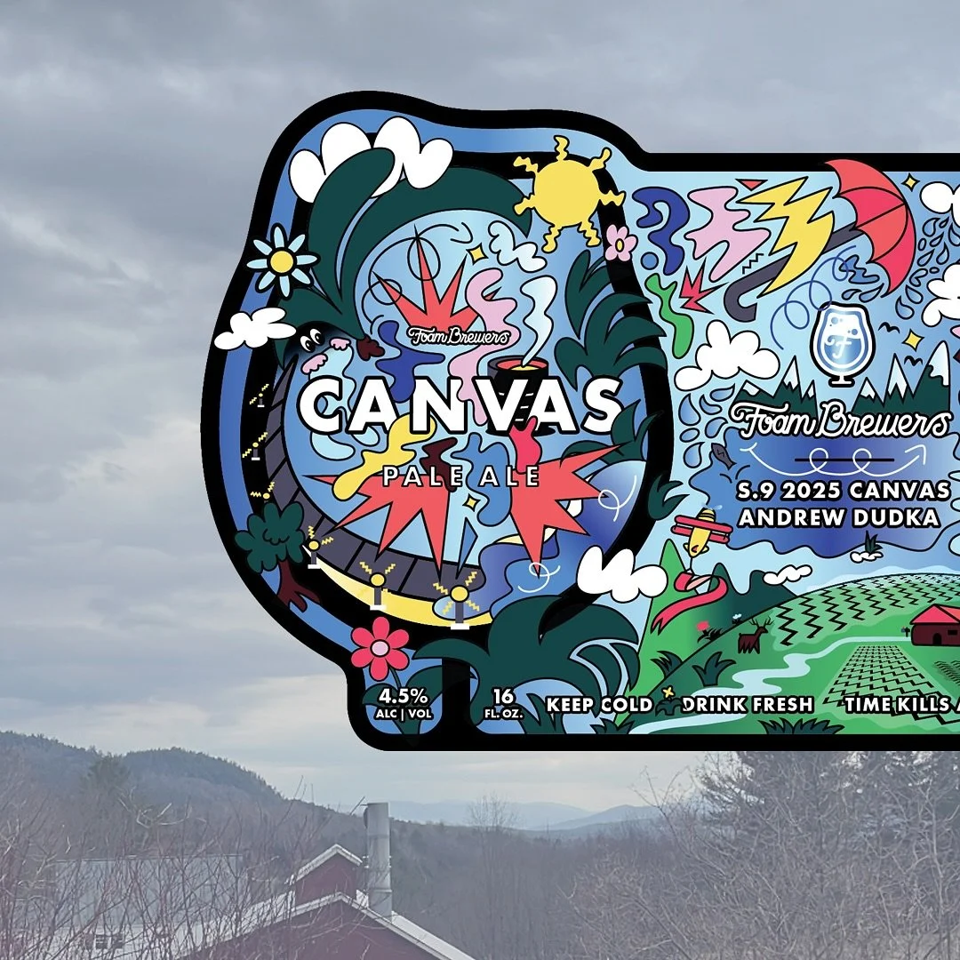 Does two times a tradition make? Second time around entering the @foambrewers #foamcanvascontest, this time I couldn&rsquo;t get myself to stop drawing&hellip;.I think you can tell? 

The time when Vermont itself is a canvas for every imaginable acti