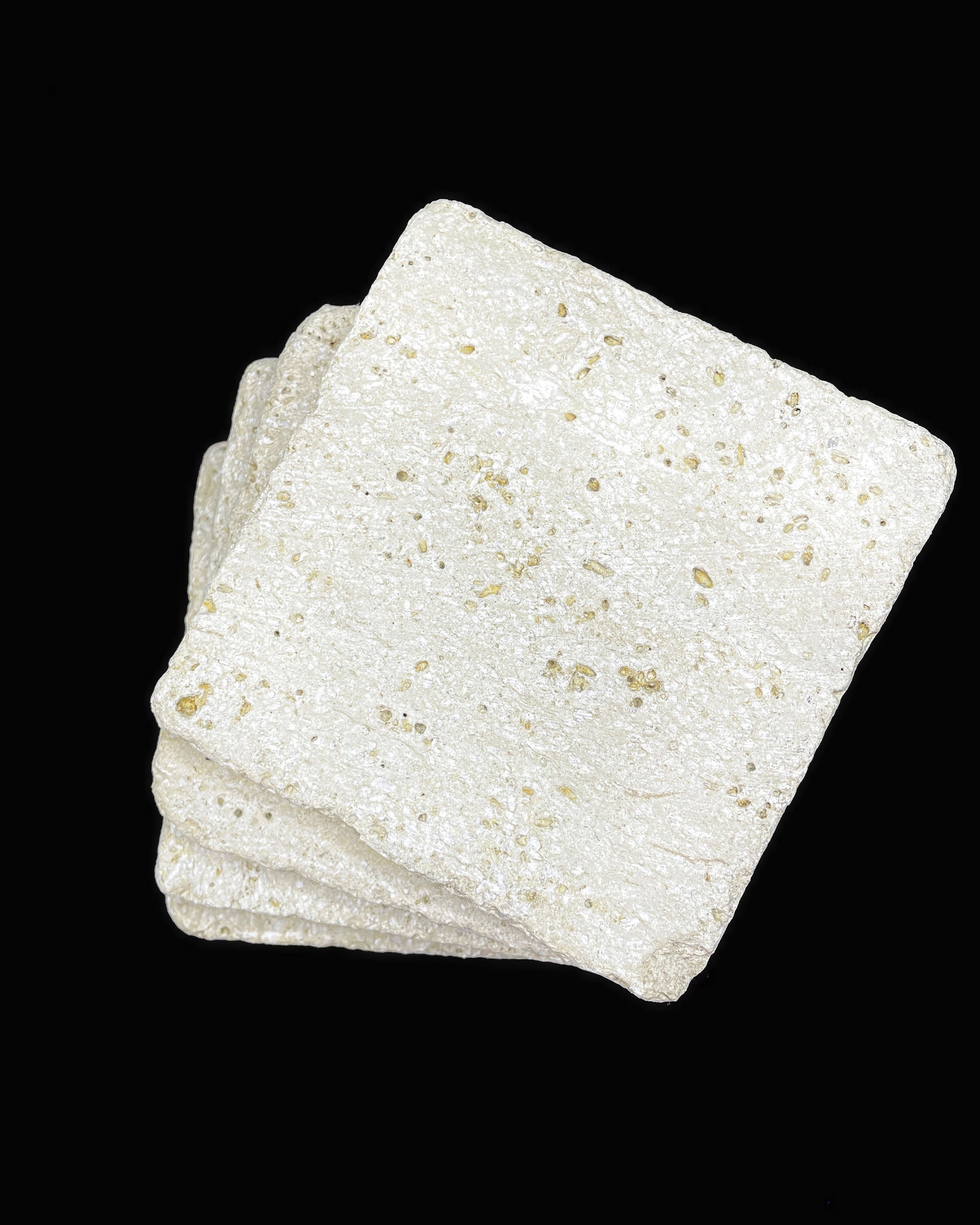 Kansas Limestone Coaster Set