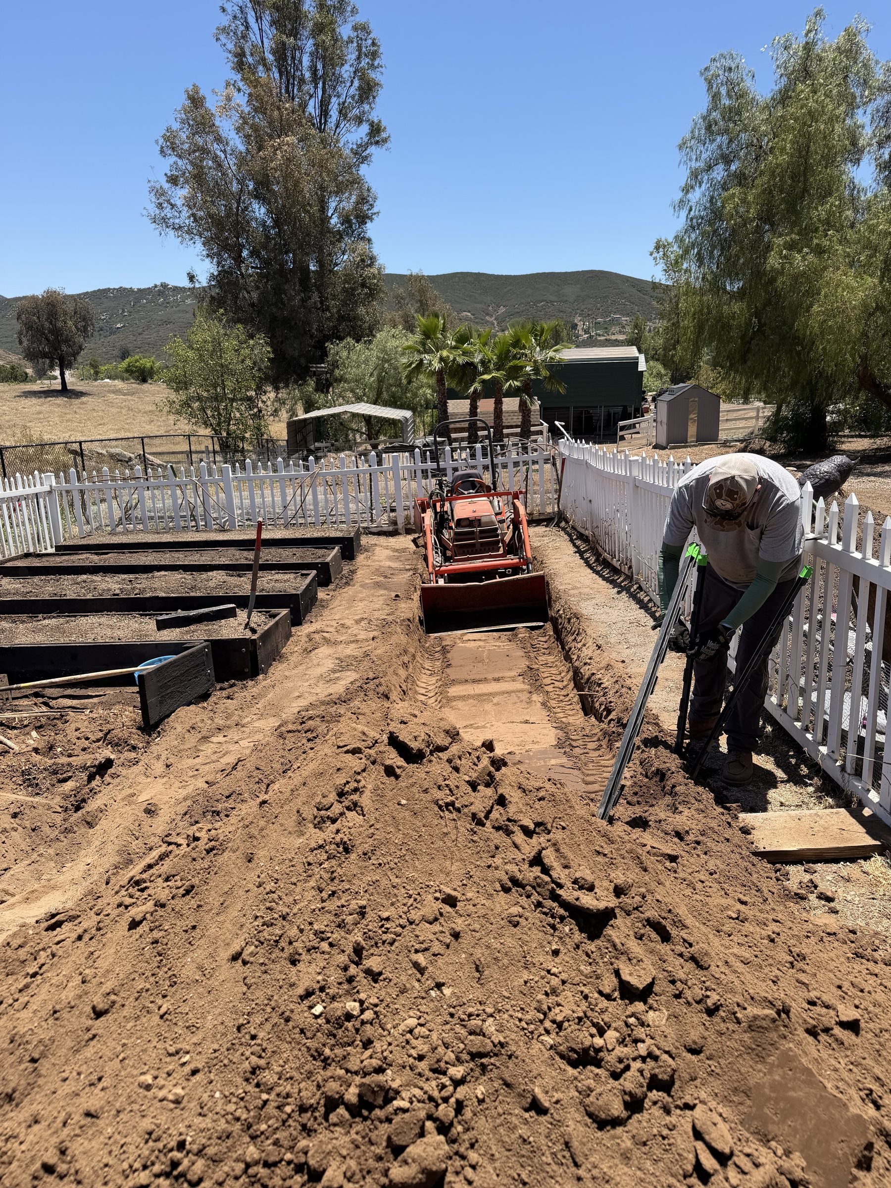 Whole-property regenerative systems work in progress — soil, water, and infrastructure