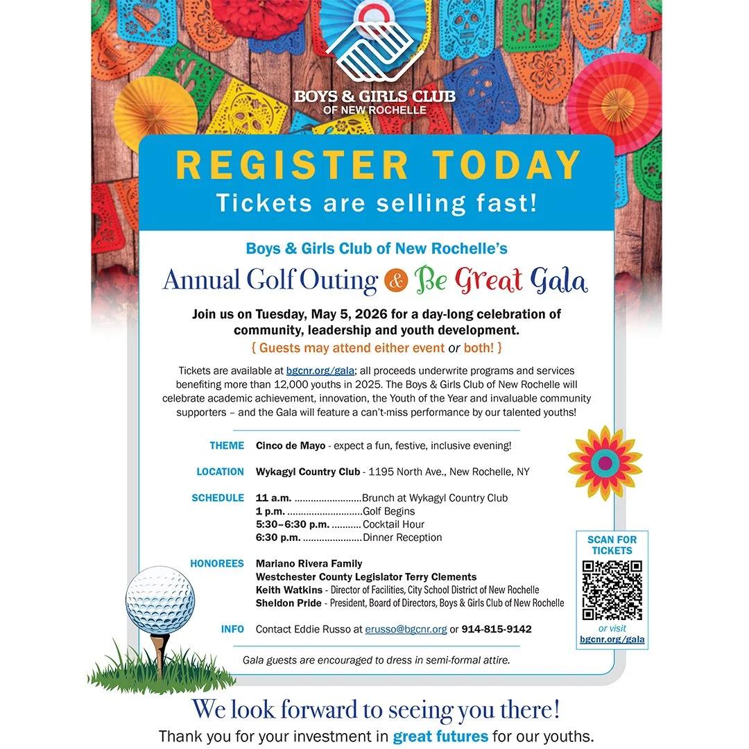 Boys & Girls Club of New Rochelle’s Annual Golf Outing & Be Great Gala