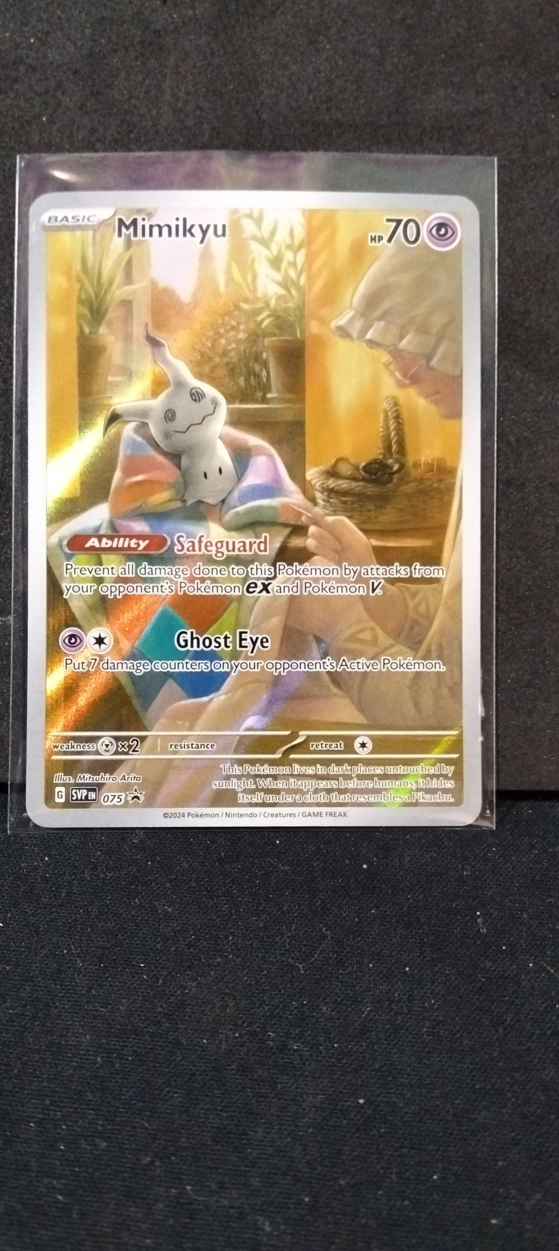 Mimikyu Paldean Fates ETB Promo Card