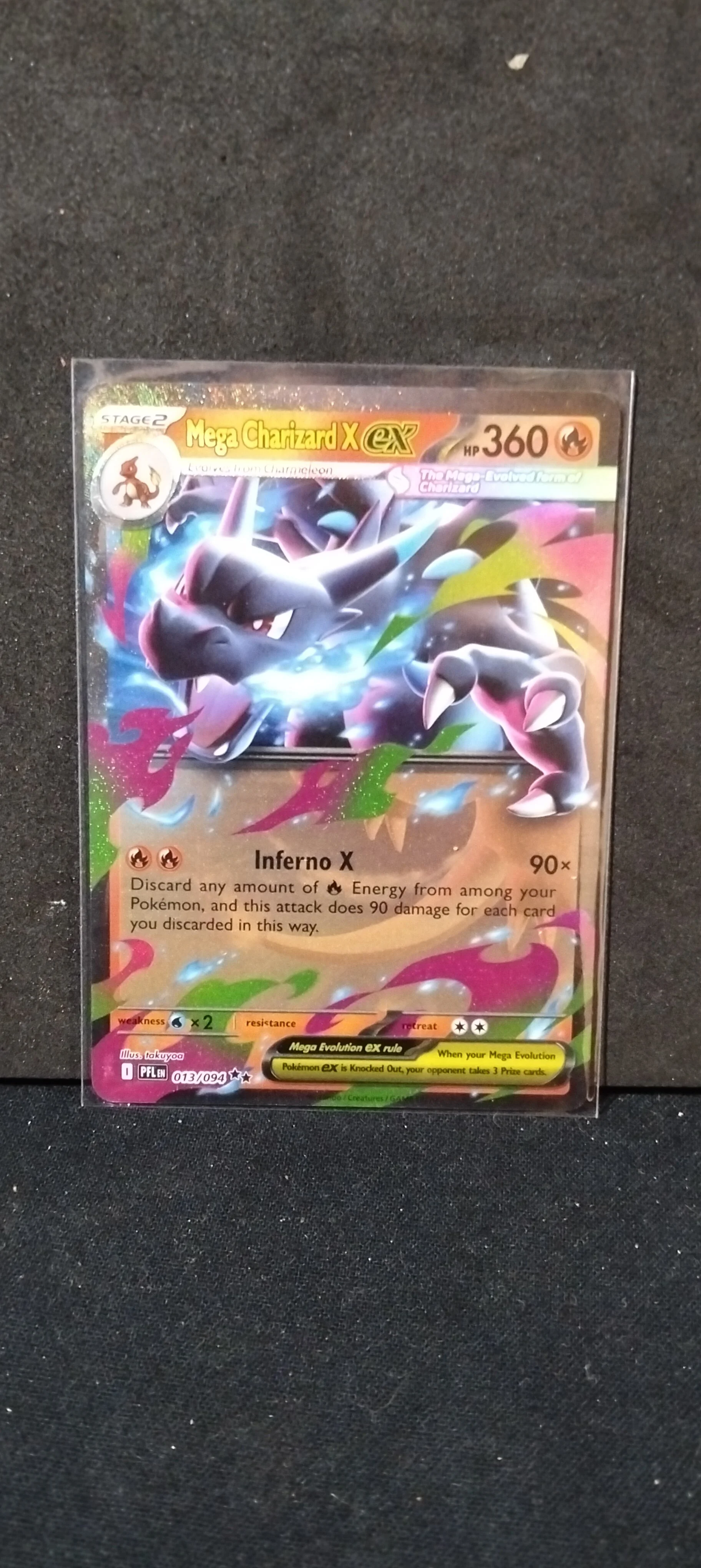 Mega Charizard X EX Holographic Card