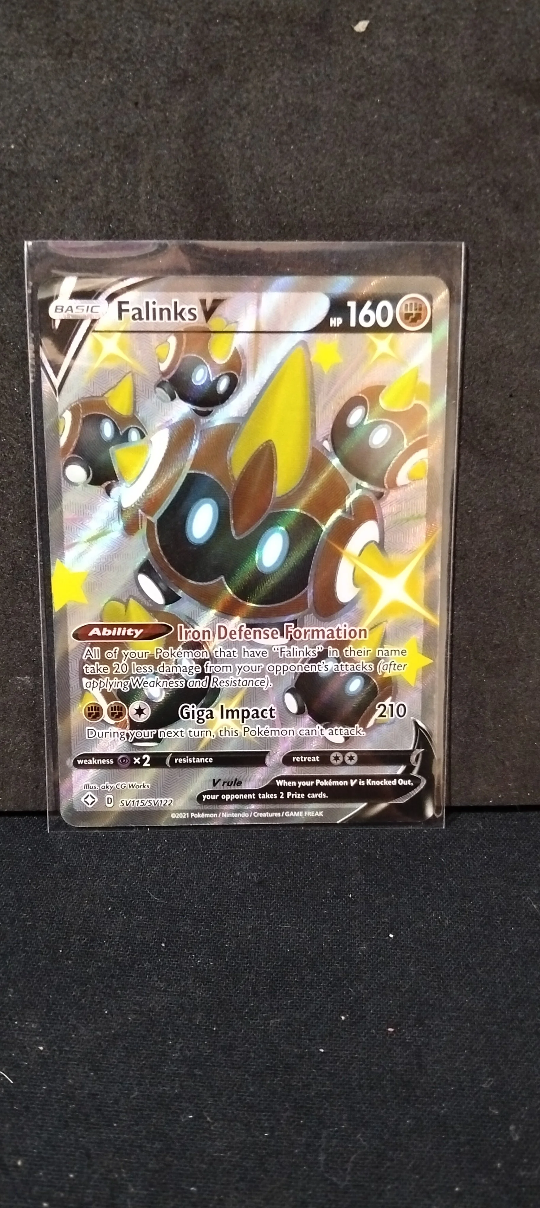 Falinks V Shiny Card