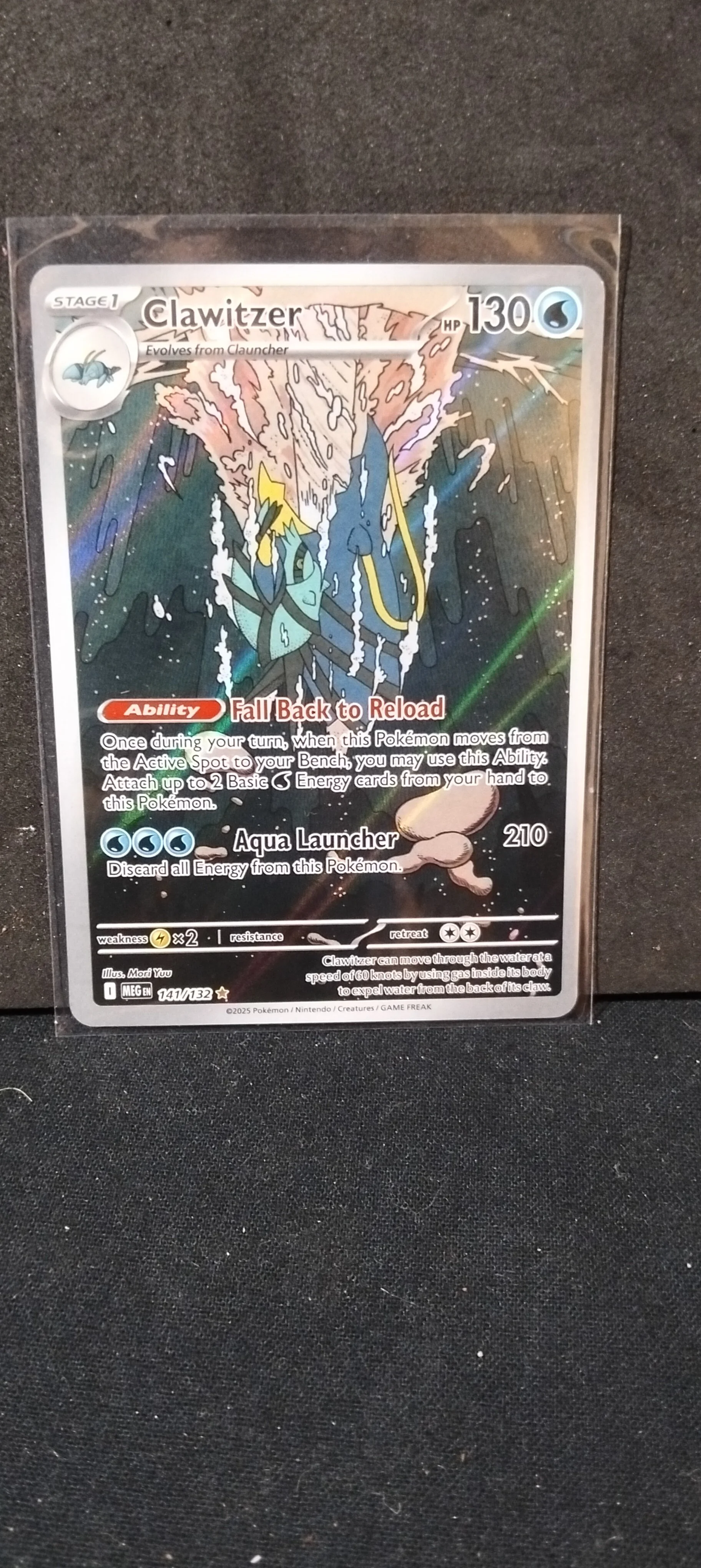 Clawitzer Holo Rare Pokémon Card