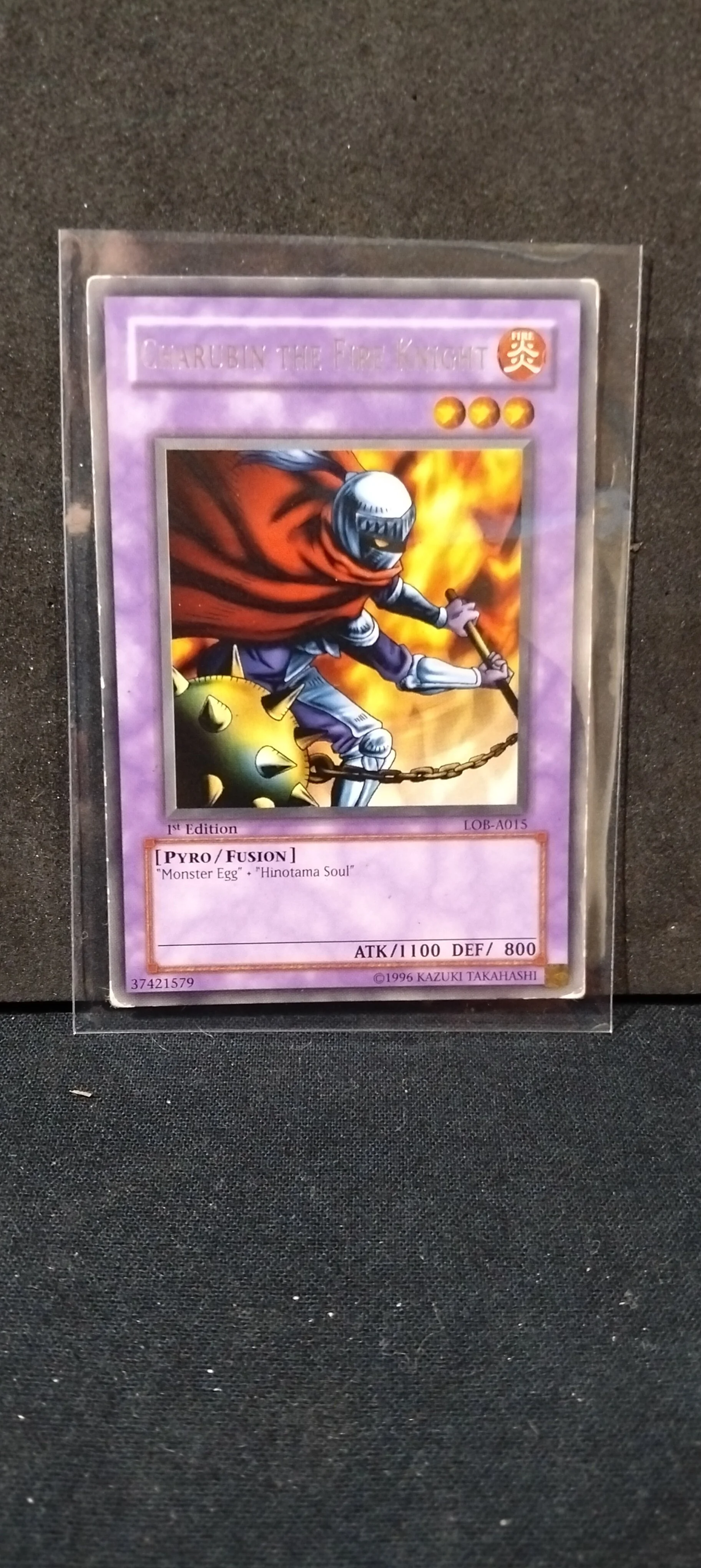 Charubin the Fire Knight LOB 1st Edition