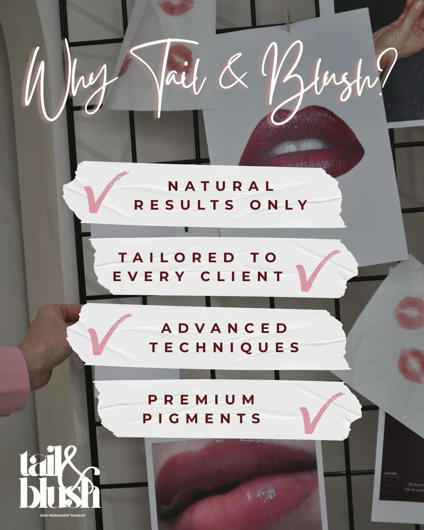 Brows that frame your face. Lips that elevate your whole look.
Welcome to your glow-up era with Tail &amp; Blush ✨

Soft, natural, and made just for you&hellip; because your features deserve to be enhanced, not hidden.

Ready to wake up flawless ever