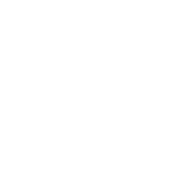 Three white gear icons on a black background.