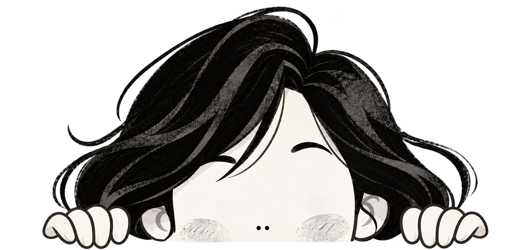 Peeking character