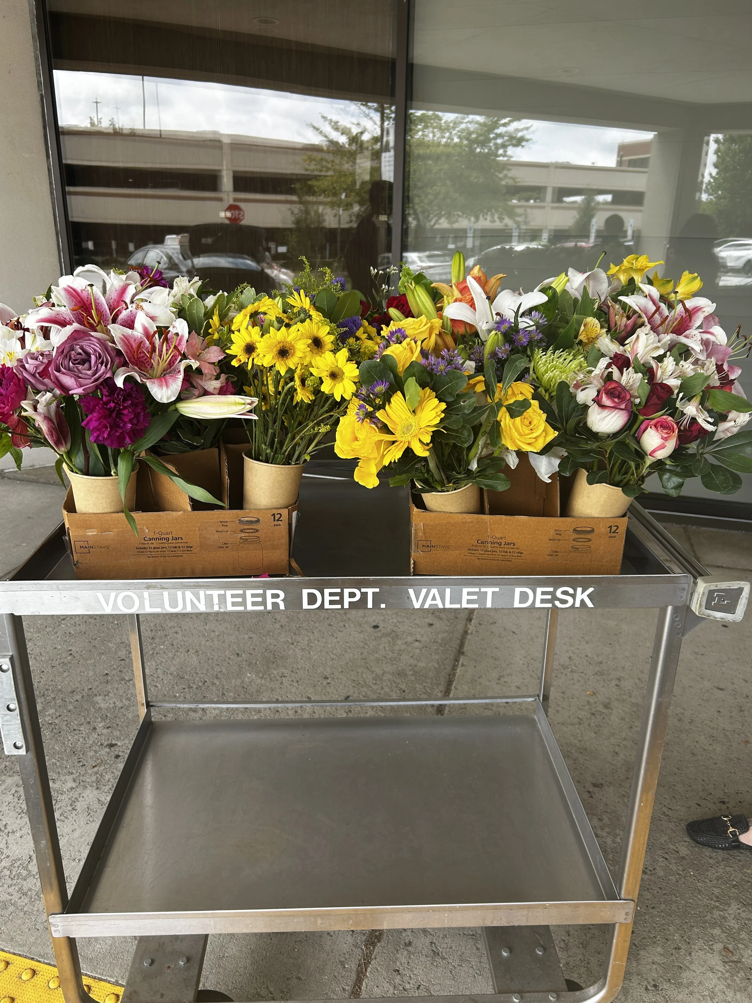A big thank you to Whole Foods Markets, flowers to bring some cheer for patients at Paoli Hospital- 8/17