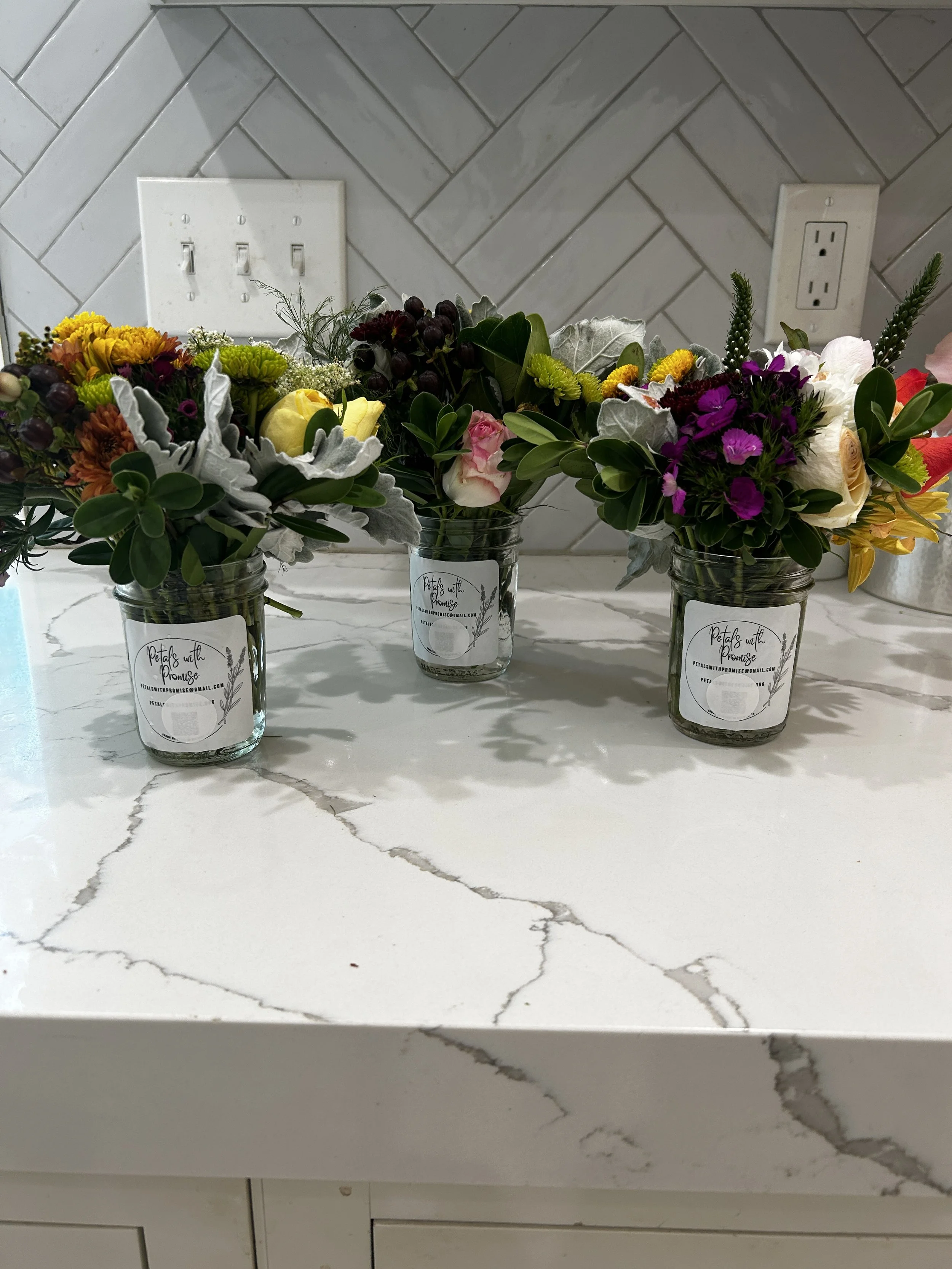 8/24 - Flowers to bring some joy to Paoli Hospital patients! Thank you to Whole Foods for donating the flowers!