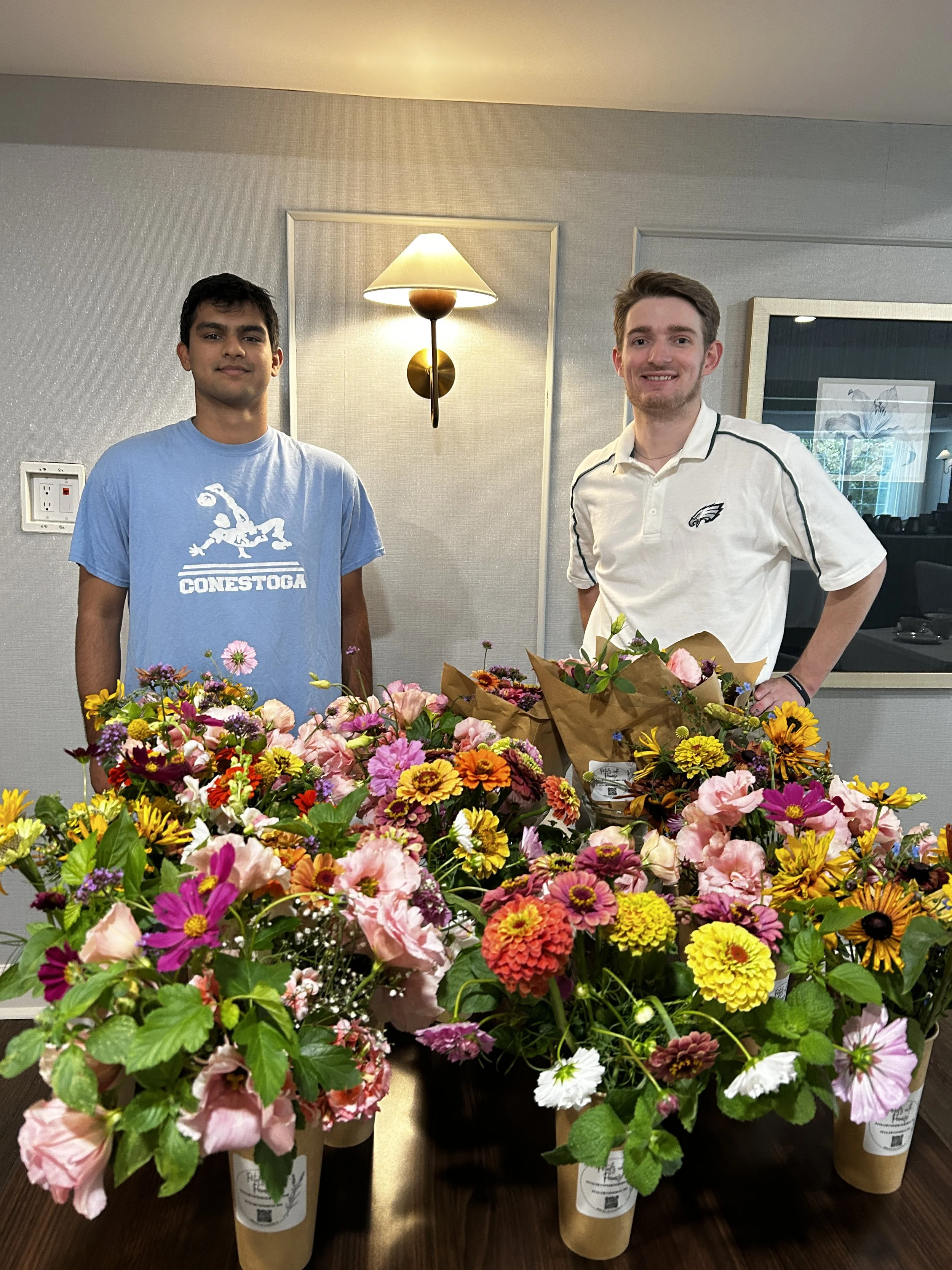 8/26 - Fresh flowers from our garden to bring comfort to patients at Park Lane Post Acute Care and Rehab!