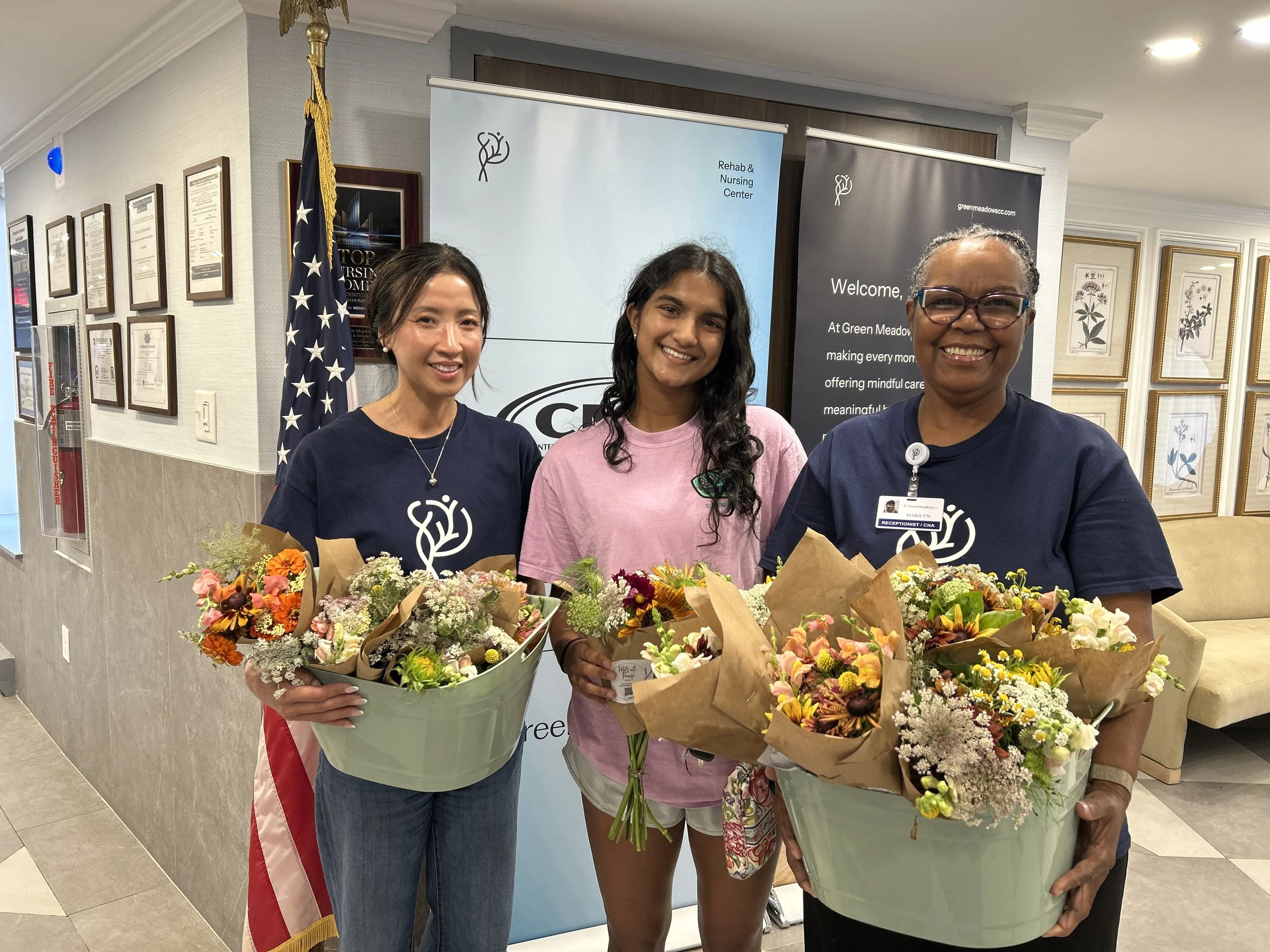 7/17/26 - From our garden to the residents of Green Meadow Rehab and Nursing Center!