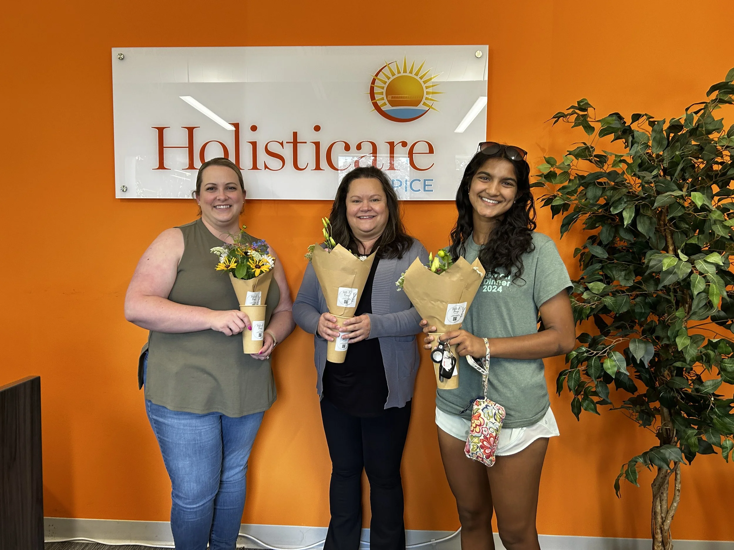 Fresh flowers from our garden donated to patients of Holisticare Hospice - 8/7/26