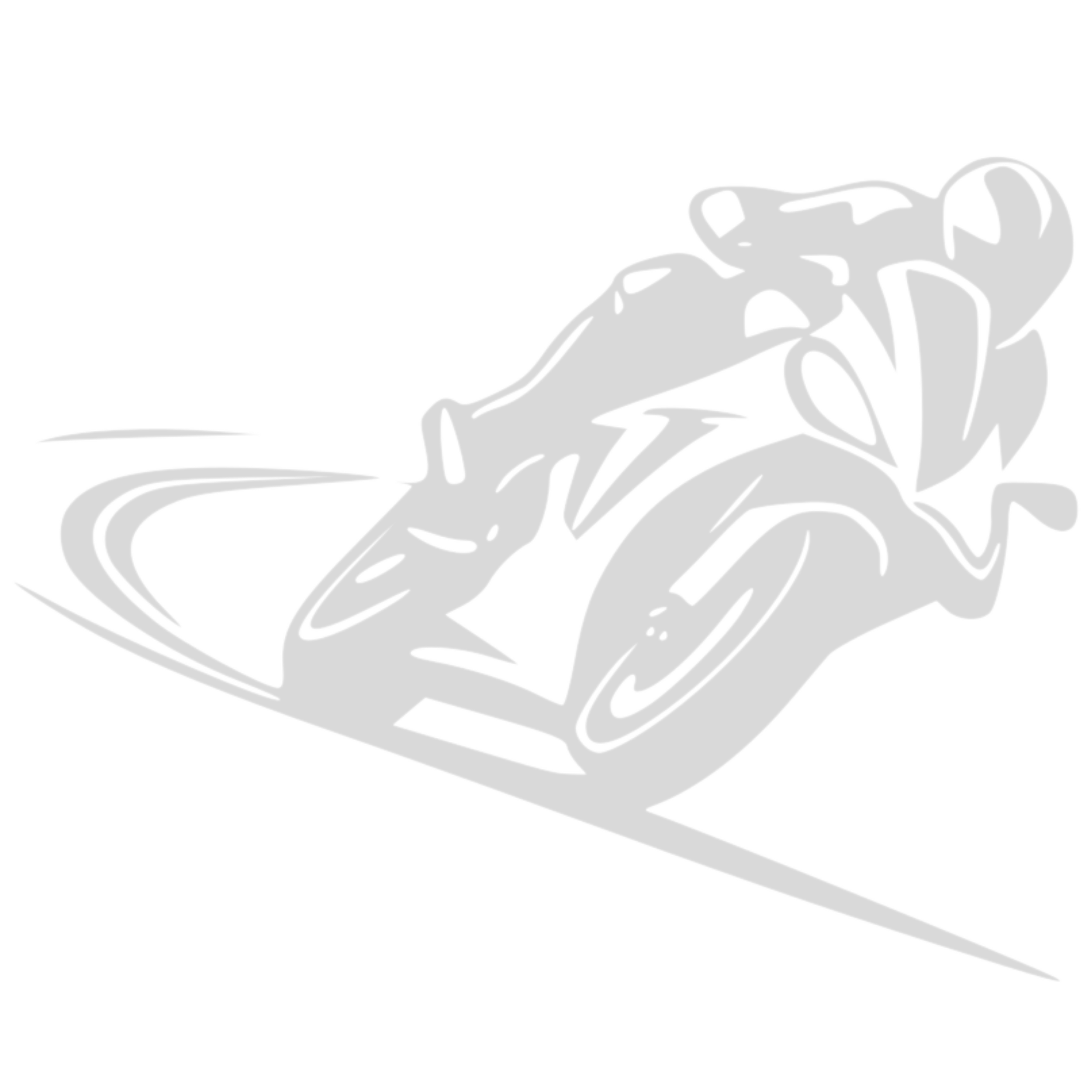 Outline drawing of a dragon-shaped logo on a skateboard with a black background