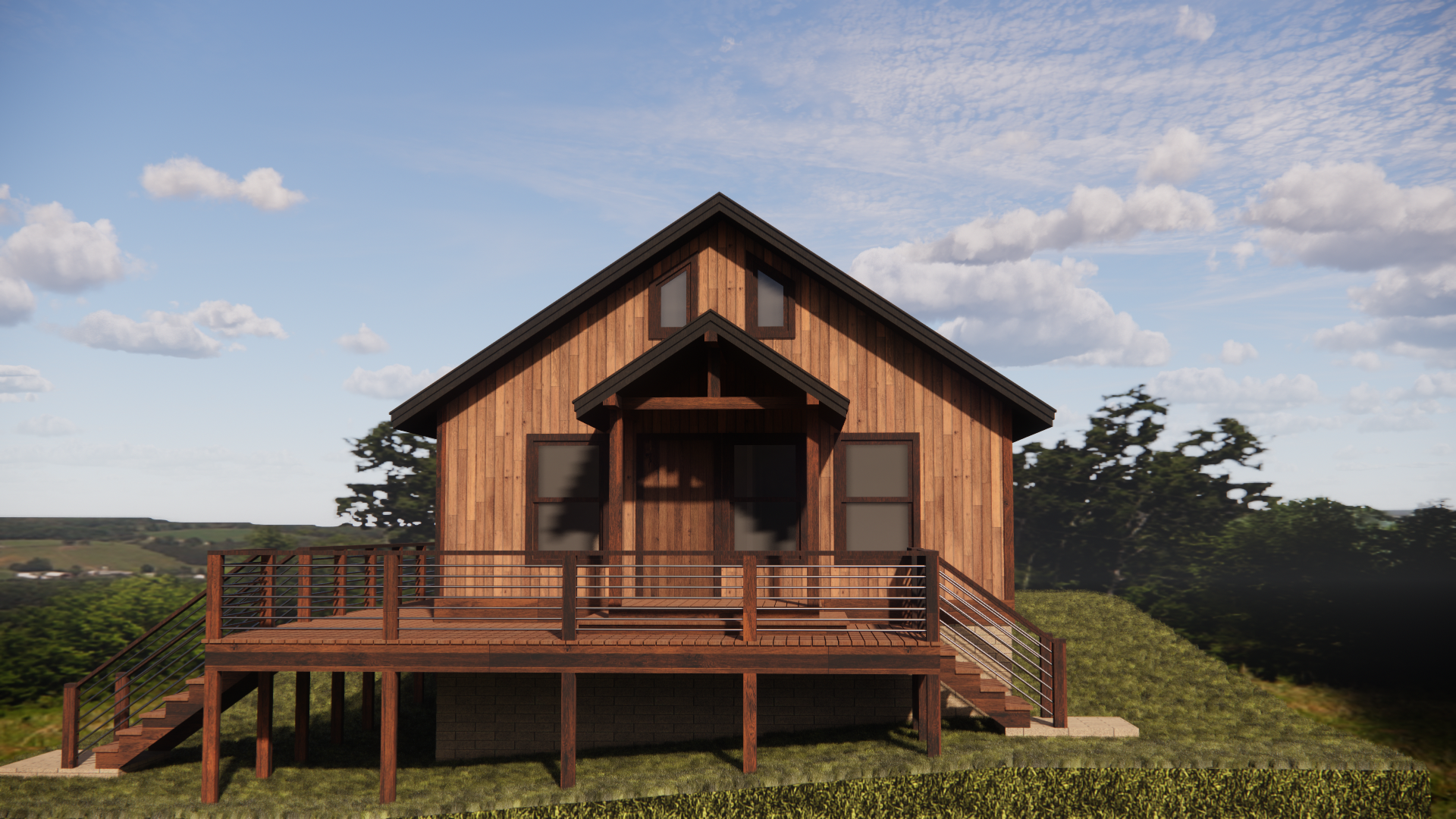 Eagle Point Loft | 873 SF | 488 SF Loft | 546 SF Deck