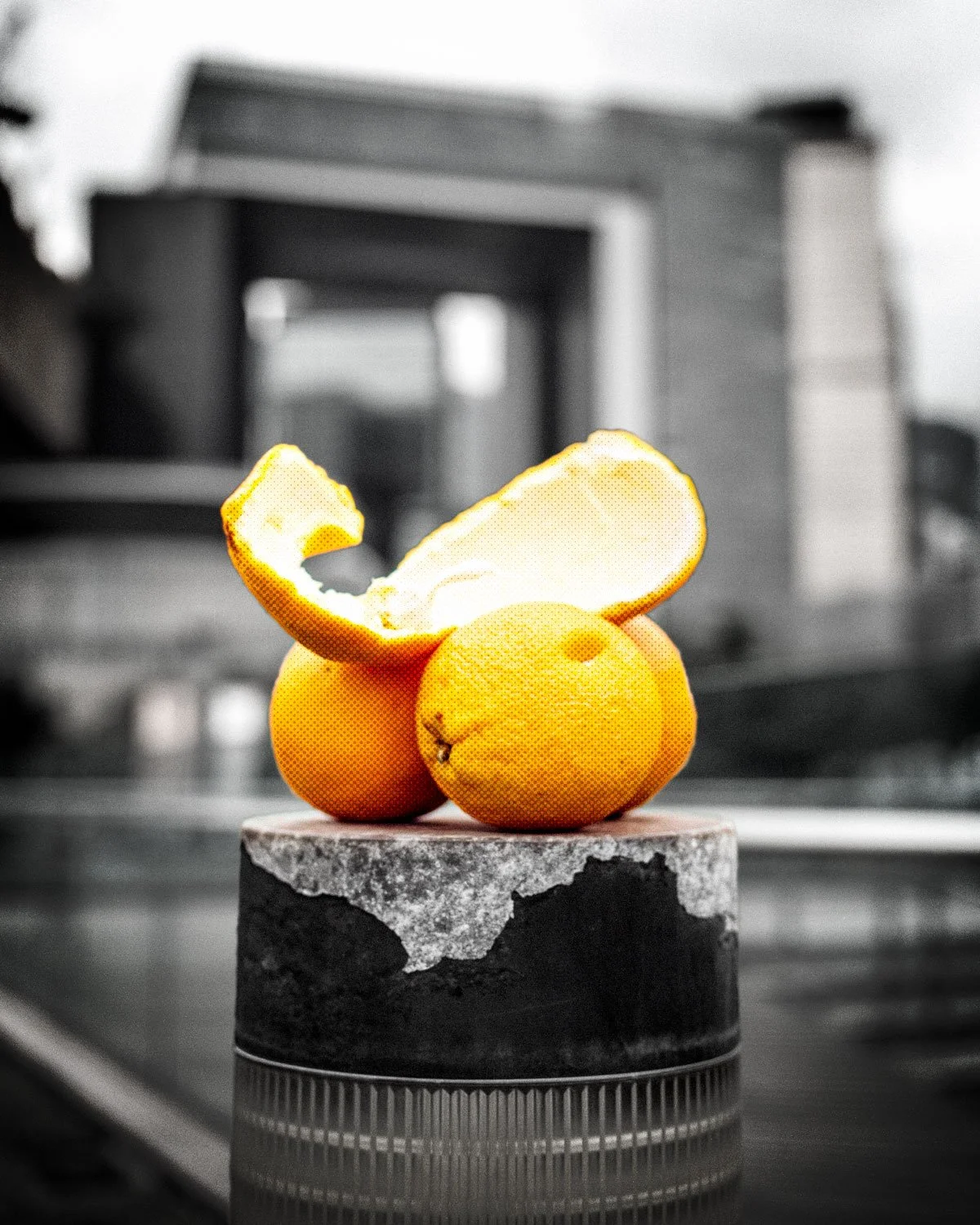   Vanishing Oranges Under the Central    Government Complex II  Pigment Print 2025 