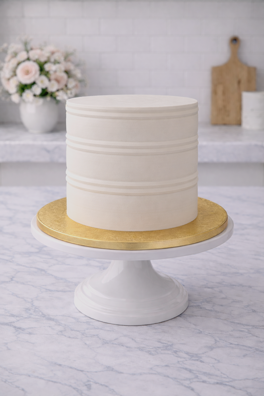 8 Inch White Cake