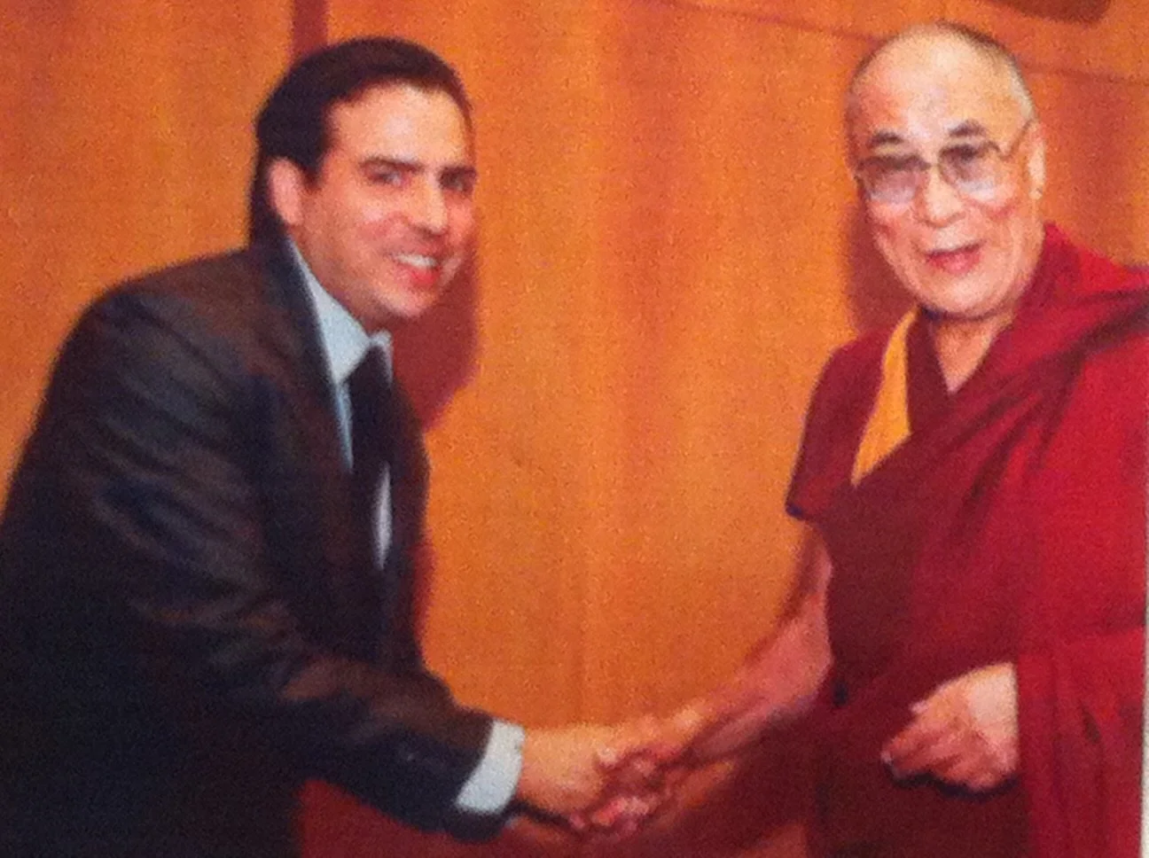 Josh Bihary with the Dalai Lama