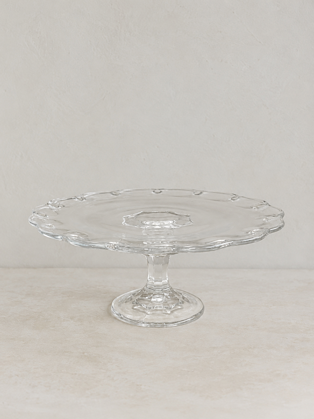 Indiana glass teardrop cake stand, photo 1