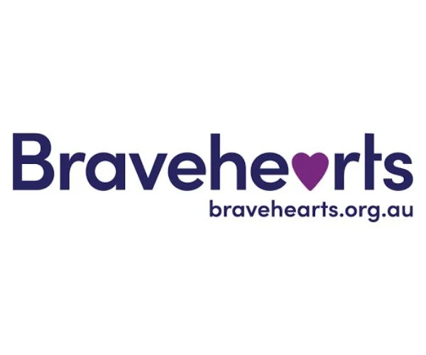 Bravehearts logo with the website bravehearts.org.au