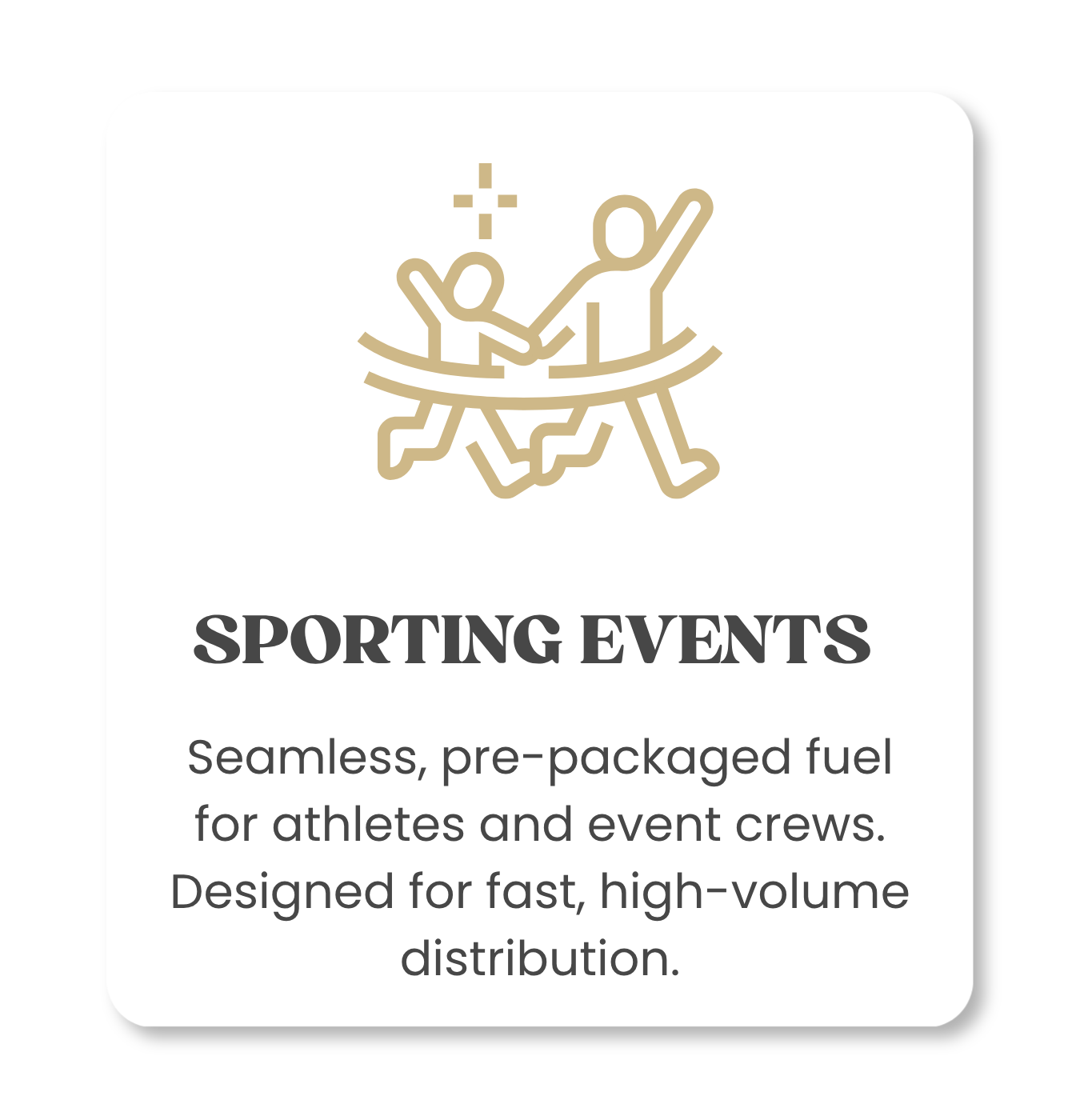 Illustration of two athletes running, with a sparkling star above them, representing sporting events