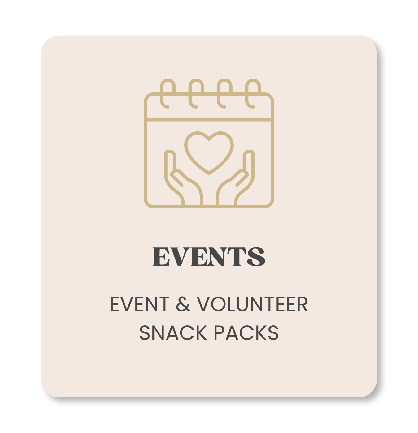 Corporate & Charity Events - Event Catering & Volunteer Snack Packs