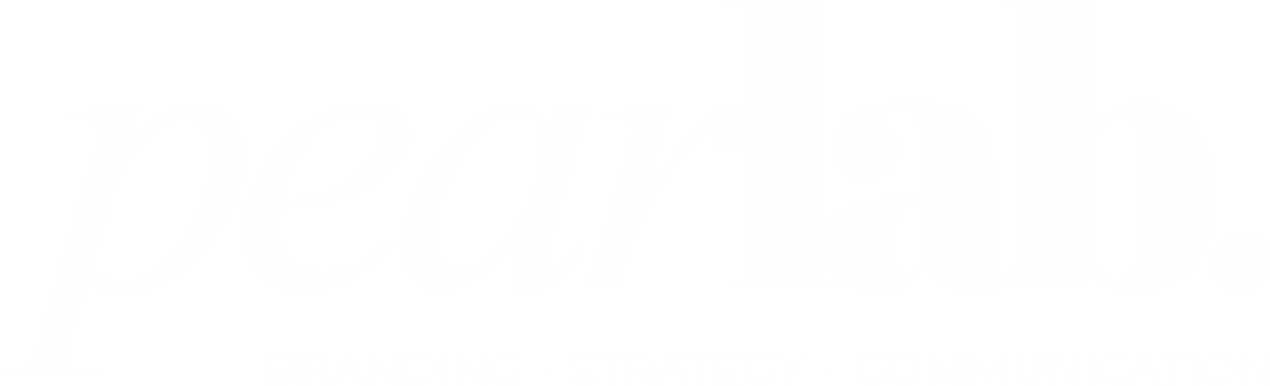 Logo de PearLab avec le texte 'BRANDING, STRATEGY, COMMUNICATION' en dessous.