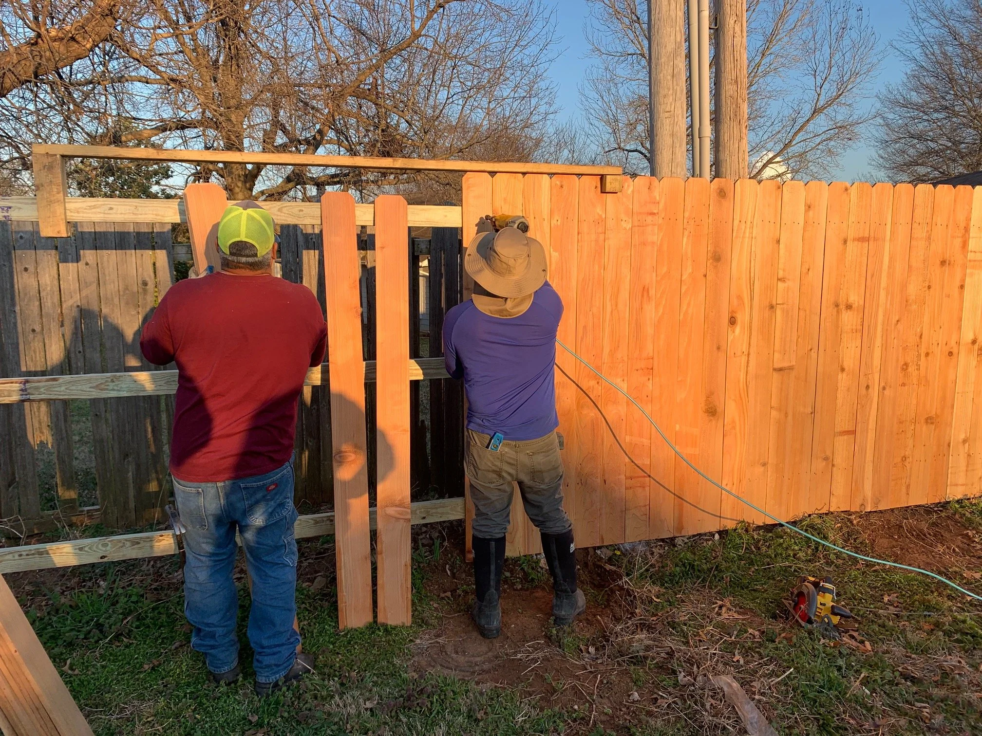 fence installation process