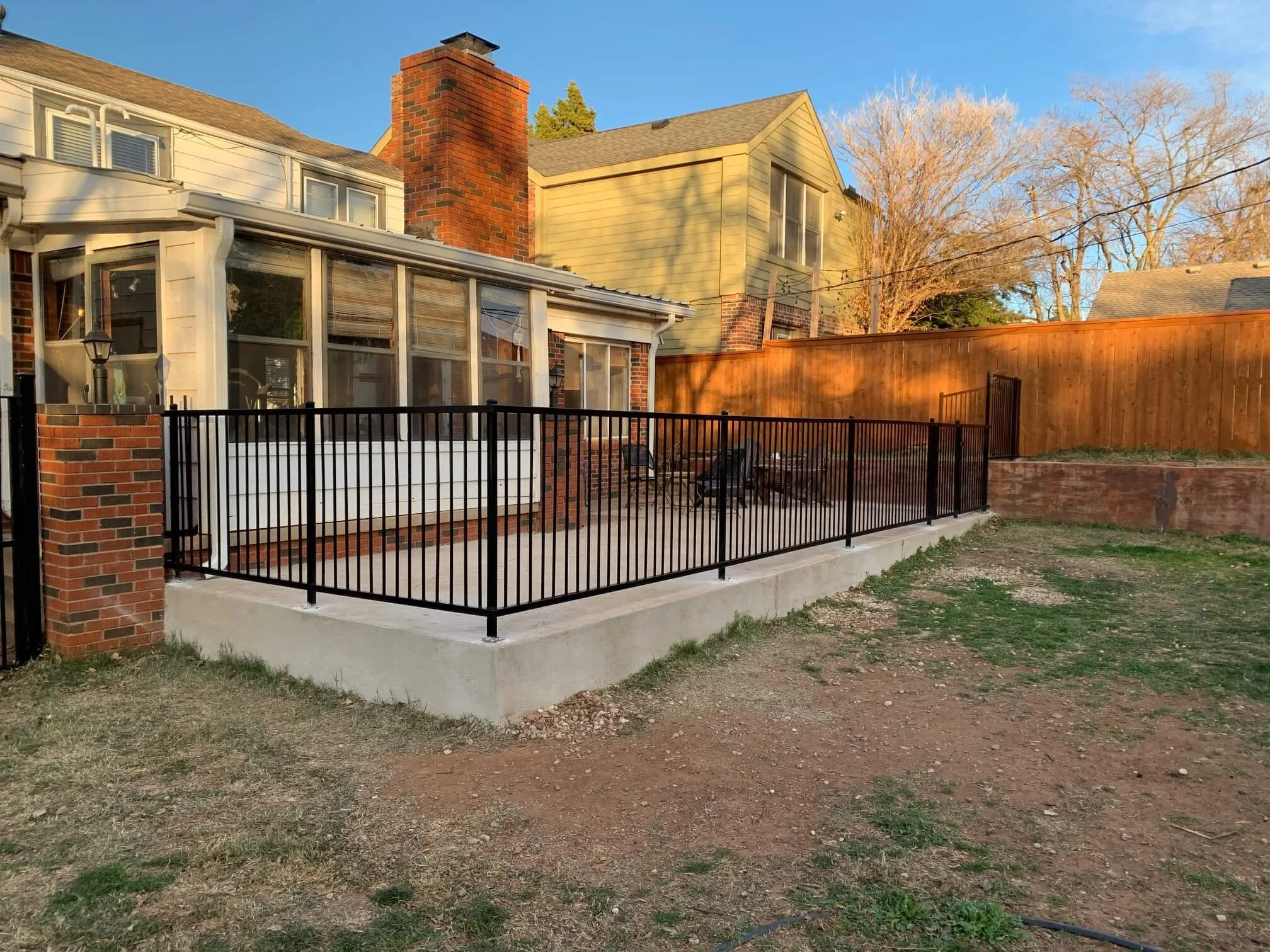 custom ornamental metal fence okc